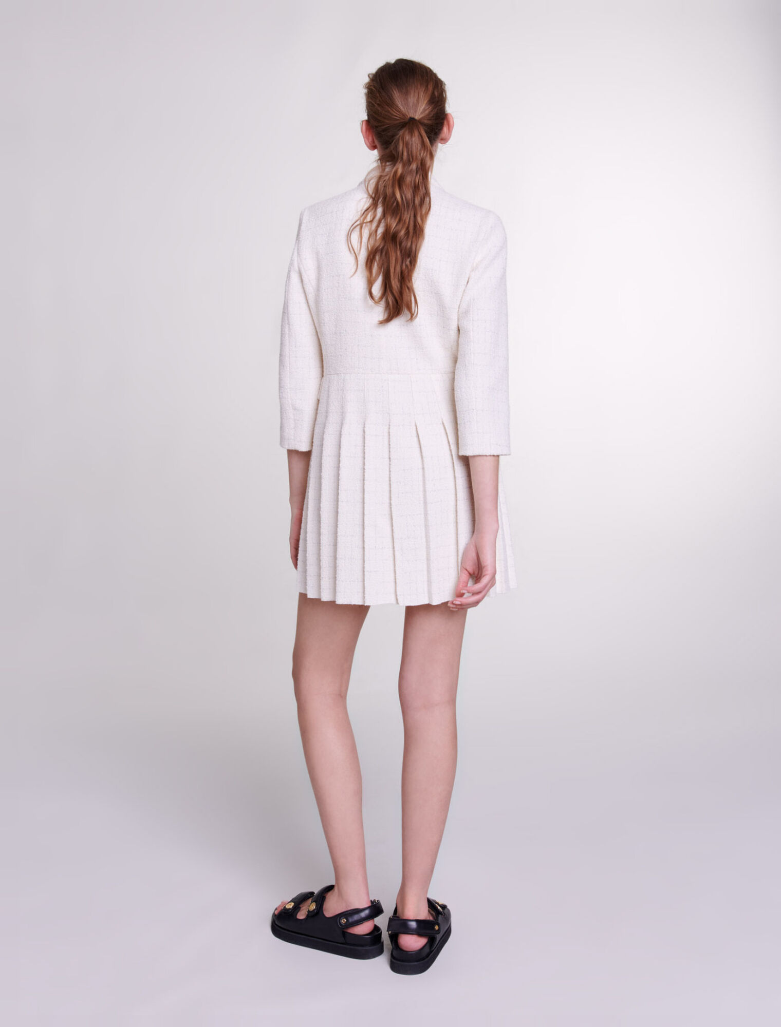 Robe courte boutonnée