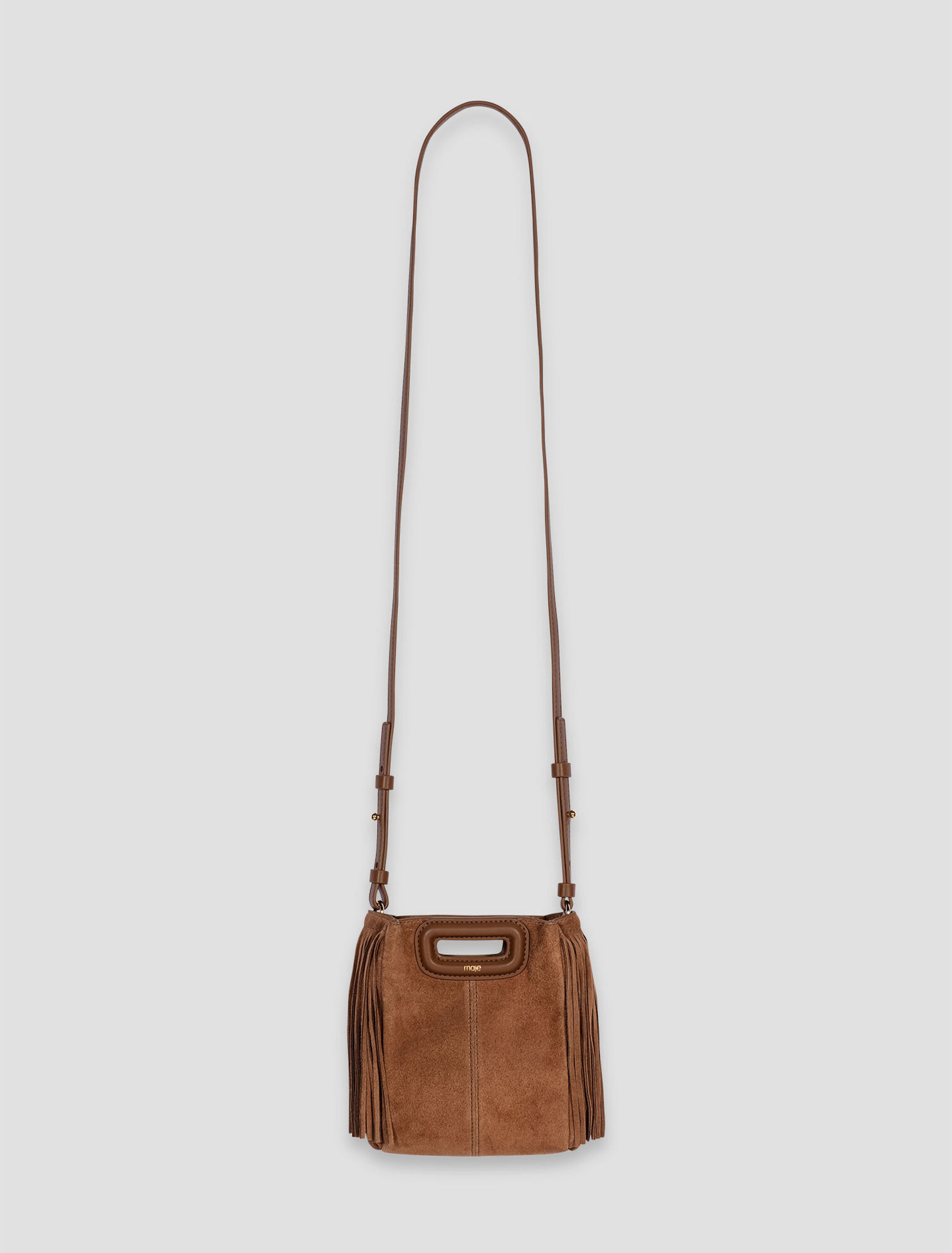 Sac M mini en cuir suède