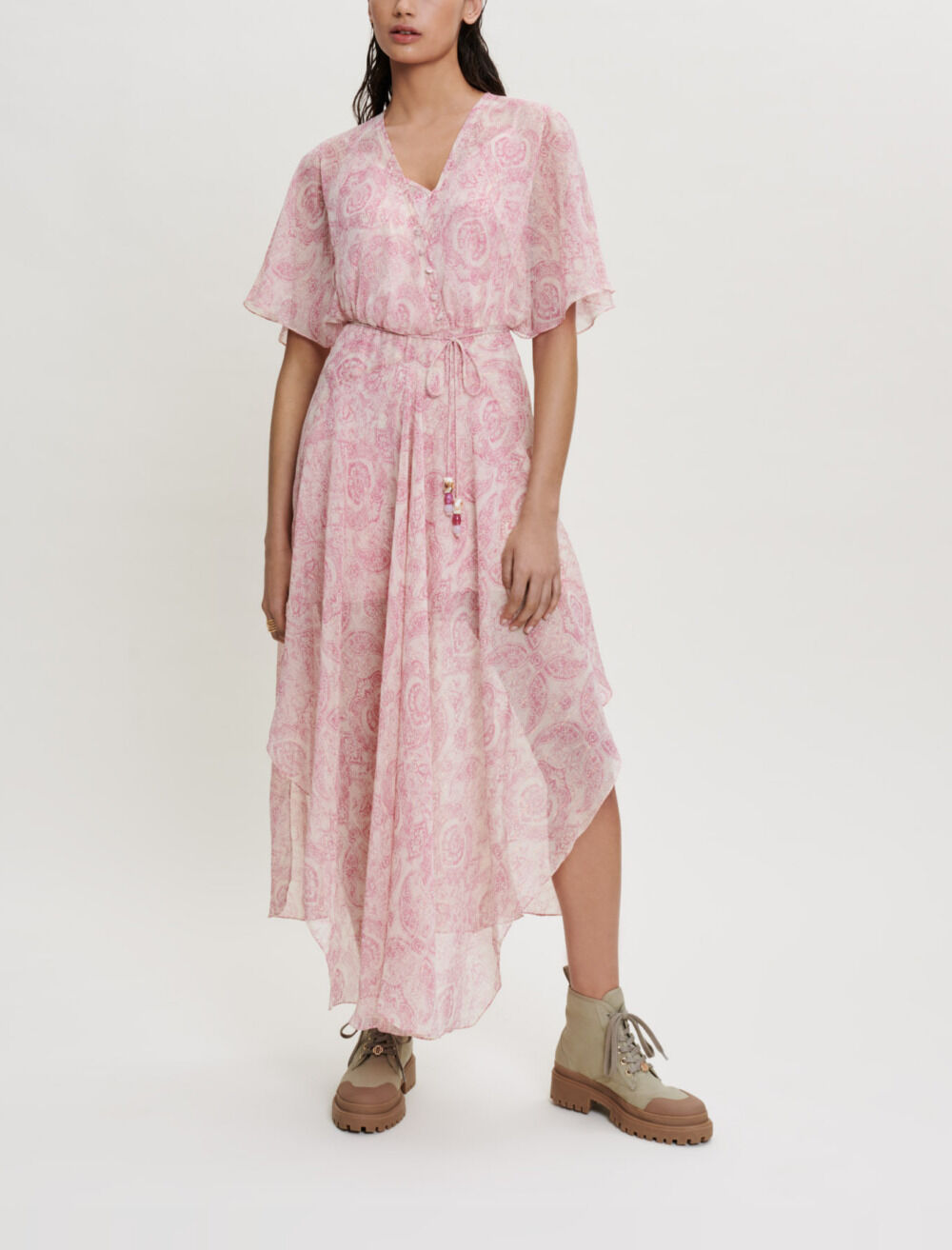 Maje robe foulard new arrivals