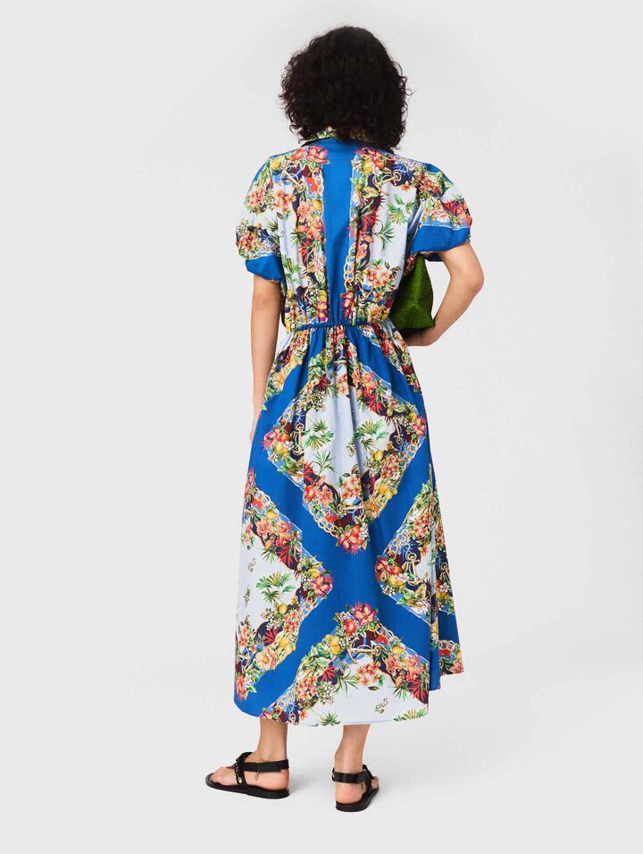 Robe longue imprimée