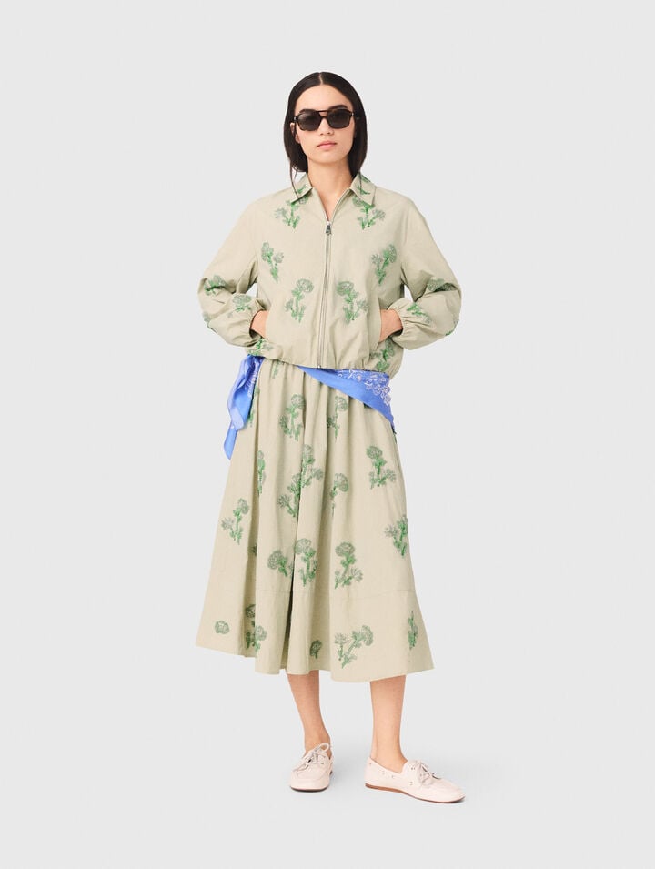 Bomber en mati&egrave;re technique brod&eacute;