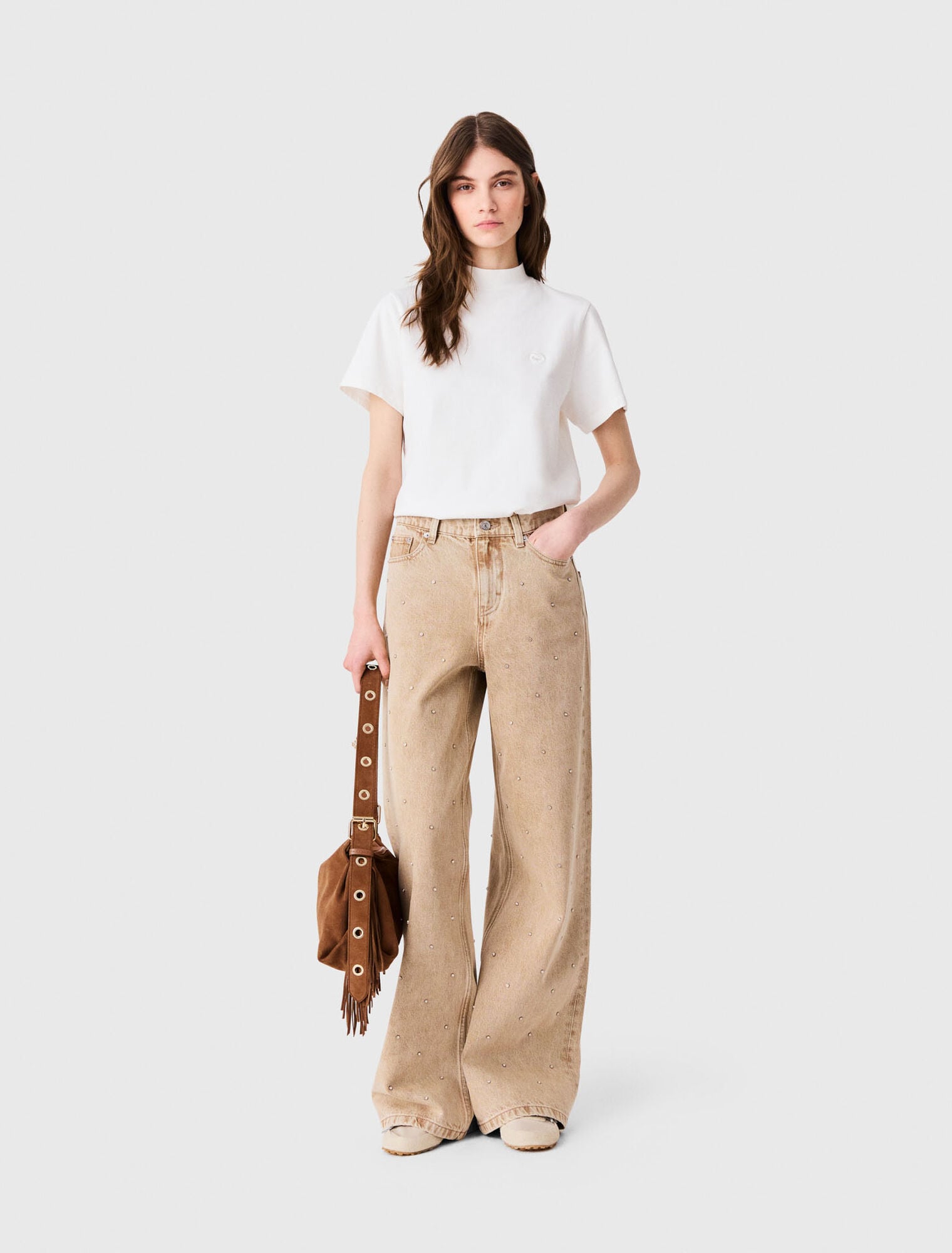 T-shirt avec zip au dos du cou