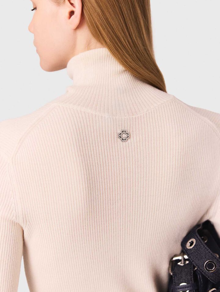 Pull en laine et soie