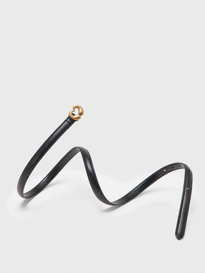 Ceinture fine en cuir