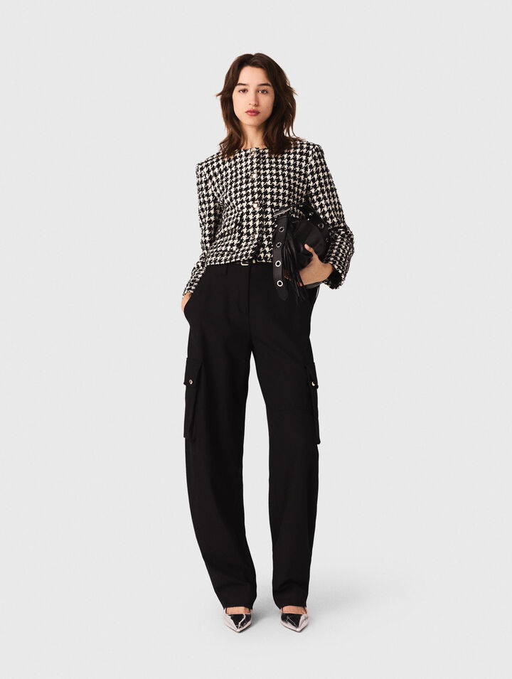 Veste courte en tweed