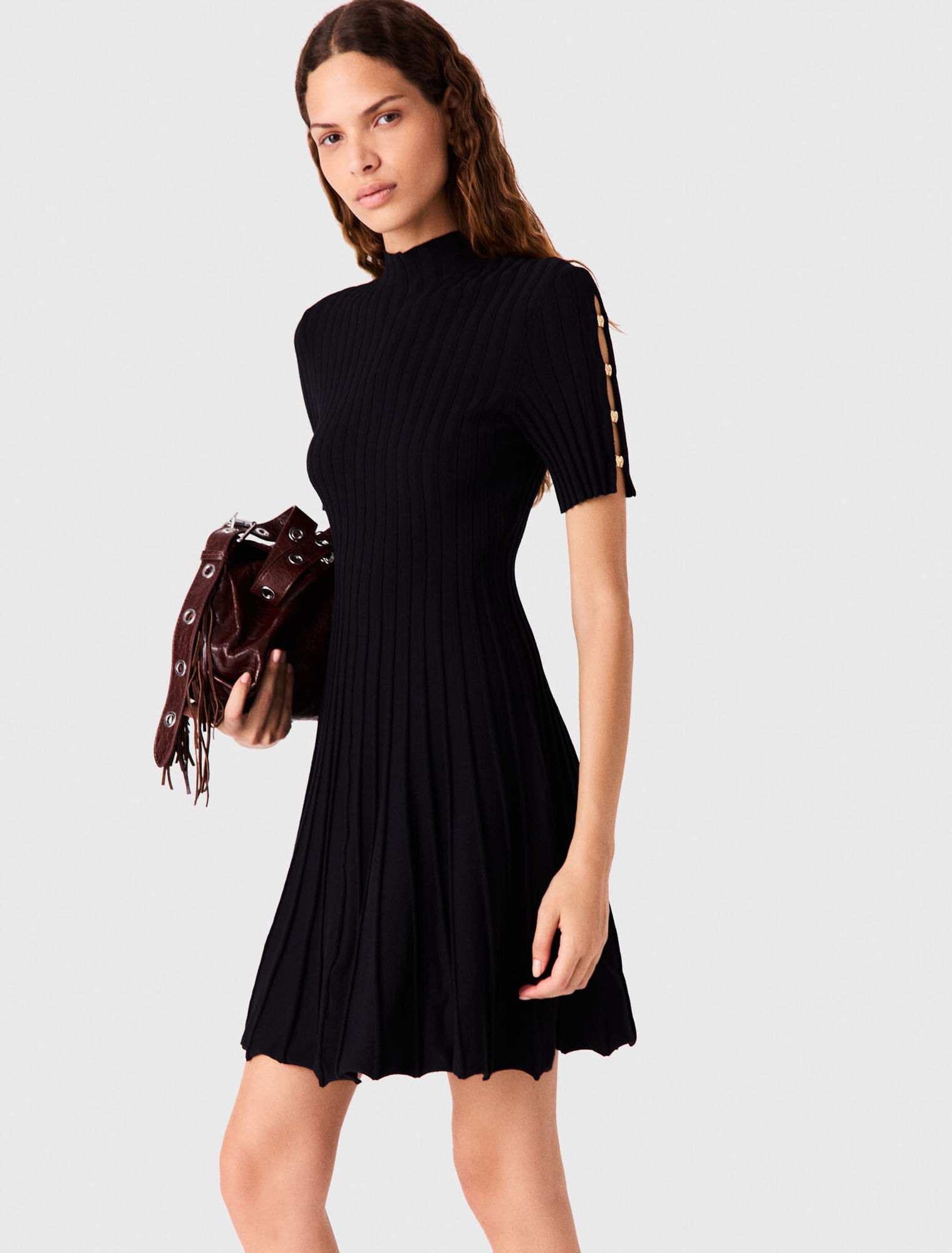 Robe courte en maille