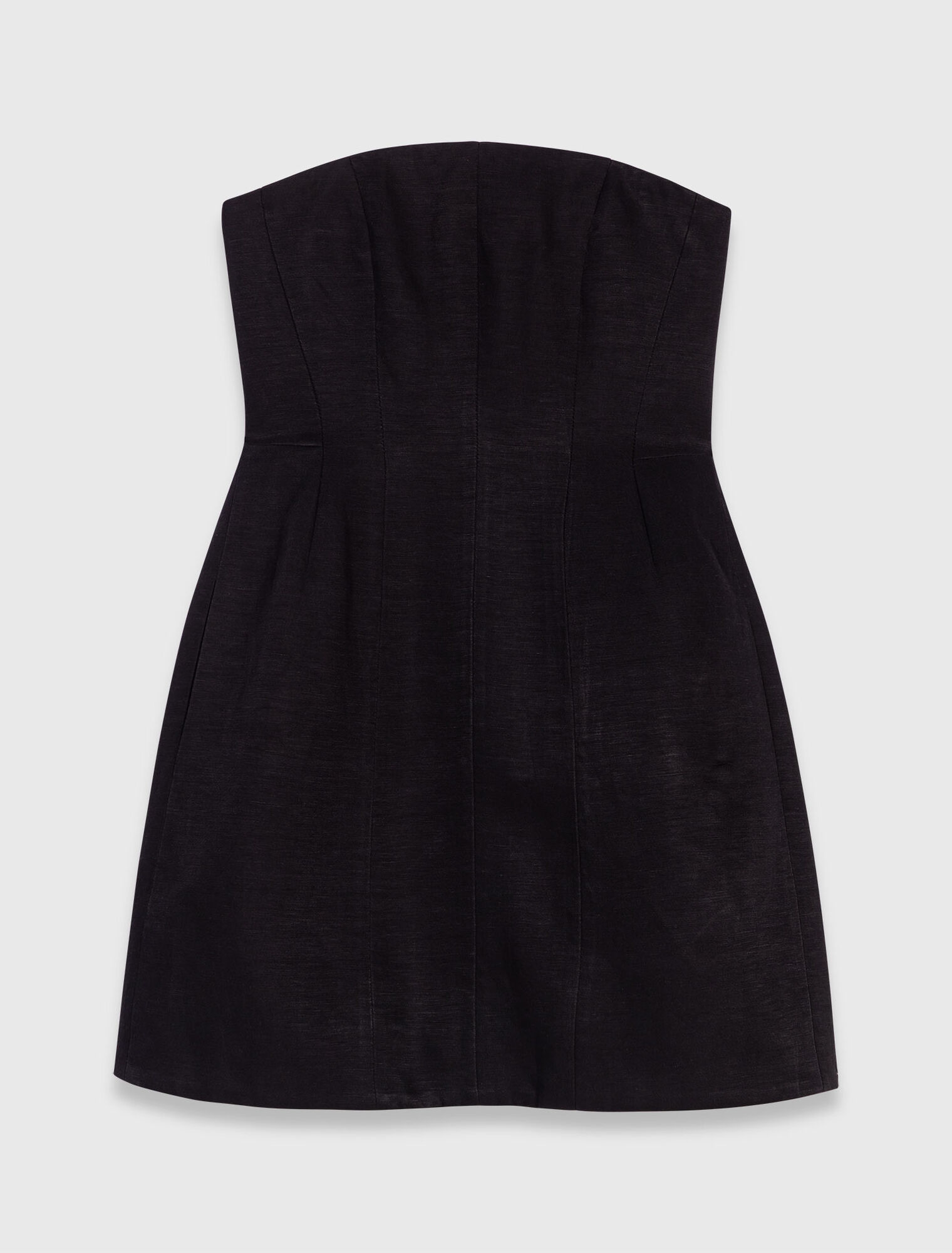 Robe bustier courte en lin