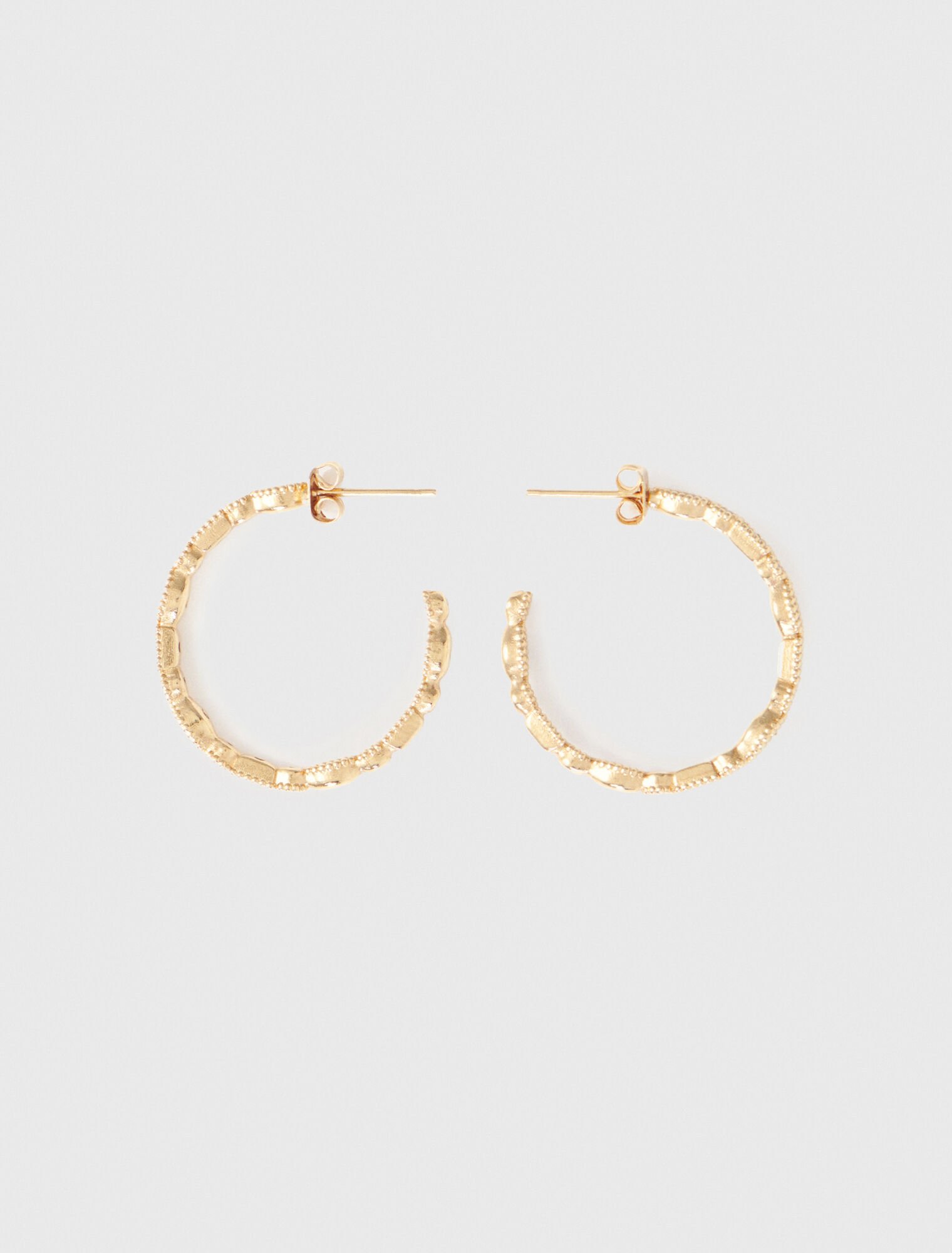 Boucles d'oreilles créoles à strass