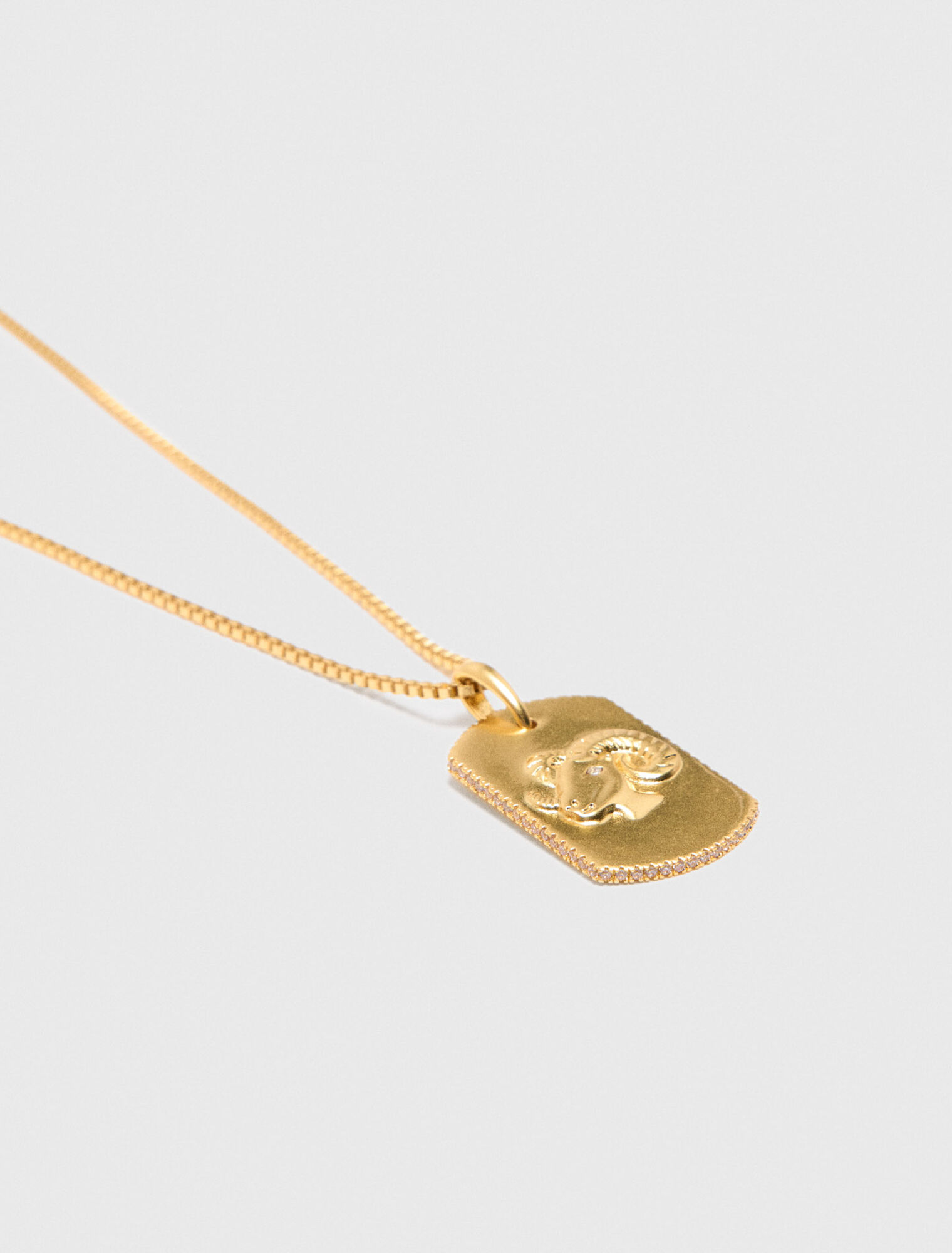 Collier plaque signe du zodiaque
