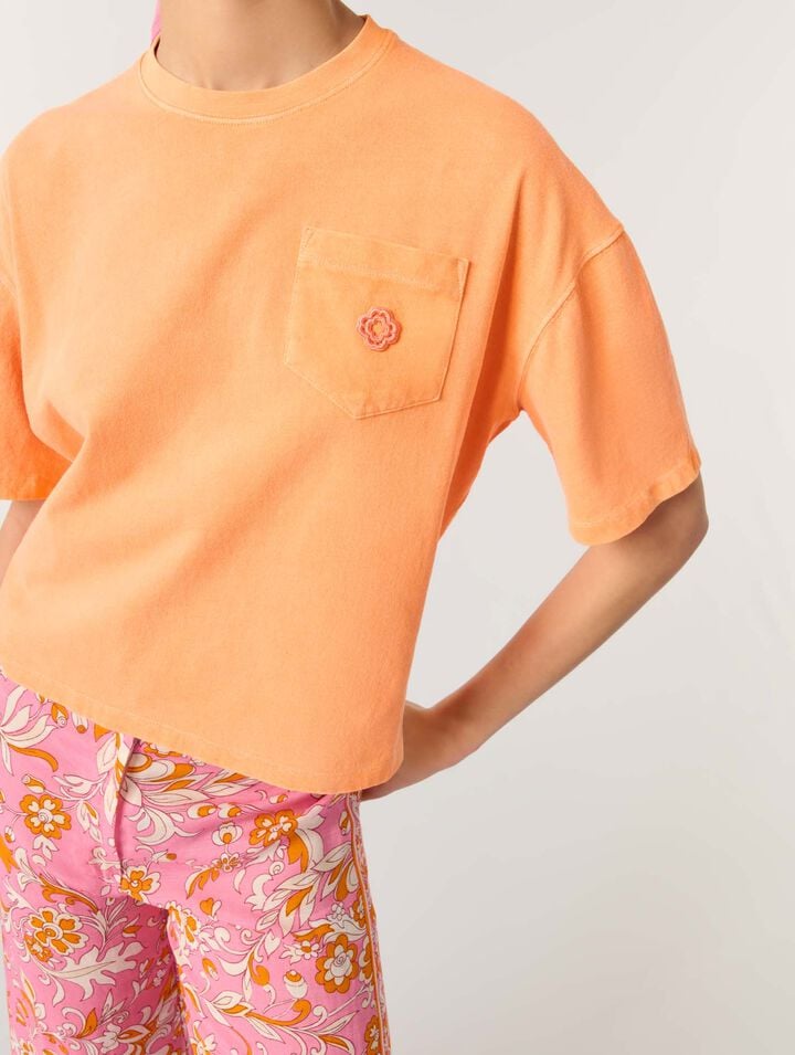 Tee-shirt avec logo bijou