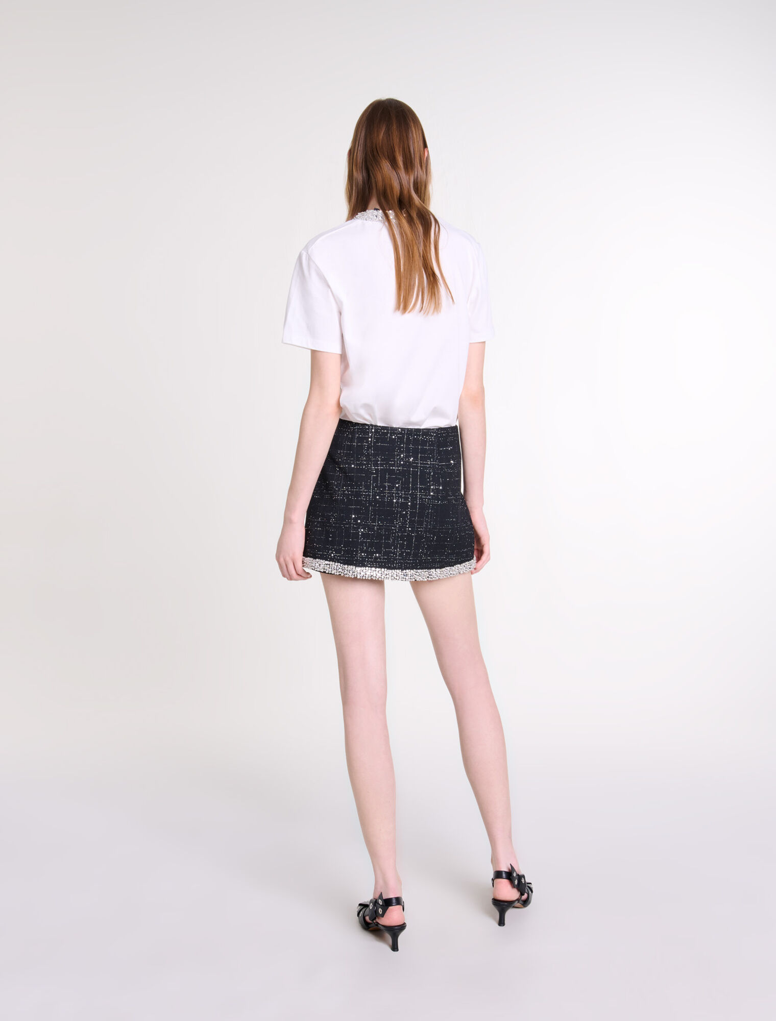 Jupe short à sequins