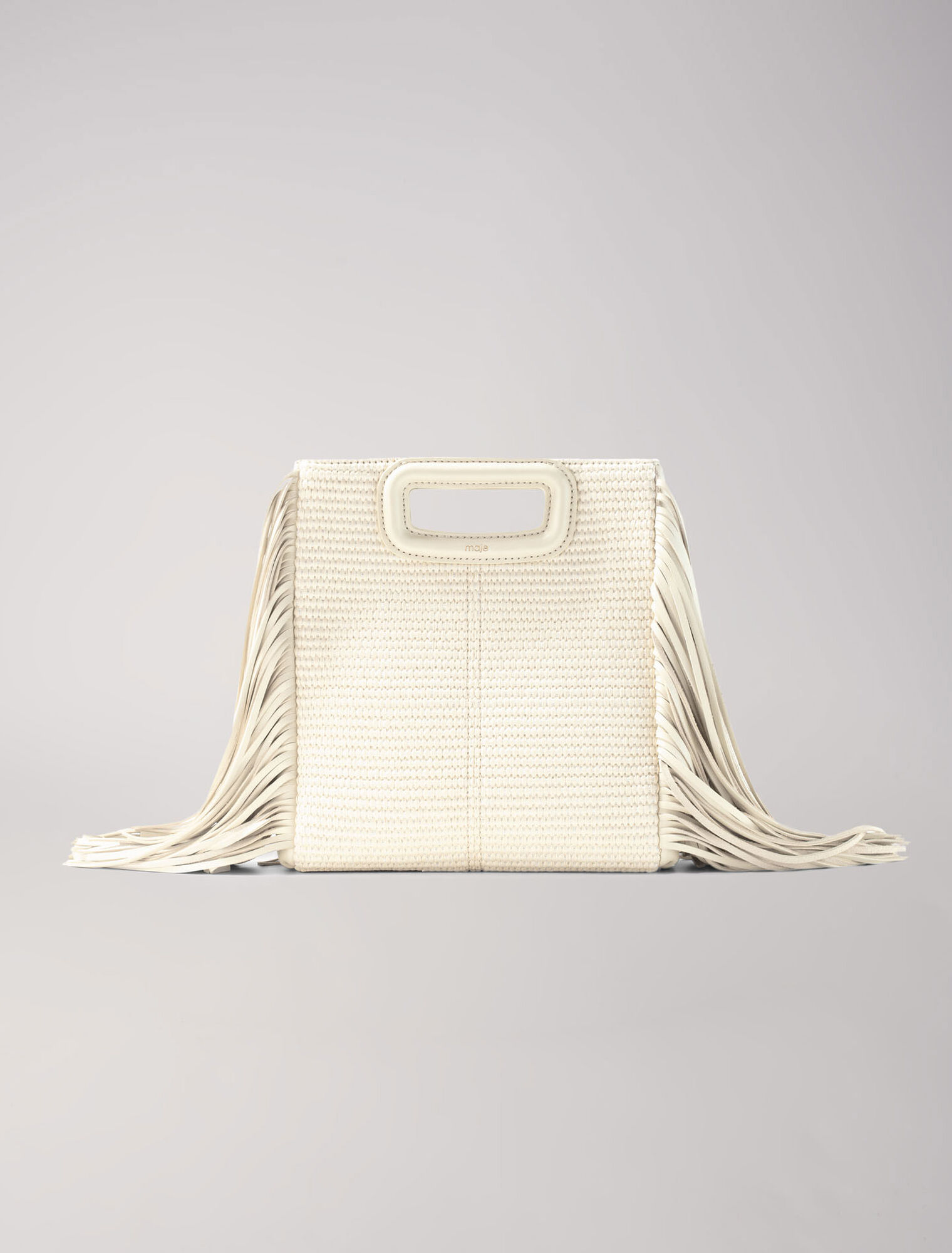 Sac M en textile et raphia