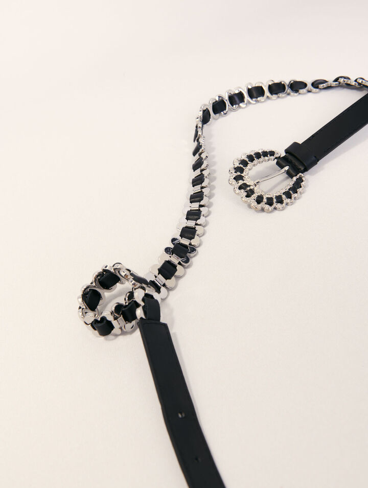 Ceinture mix chaine à boucle bijoux