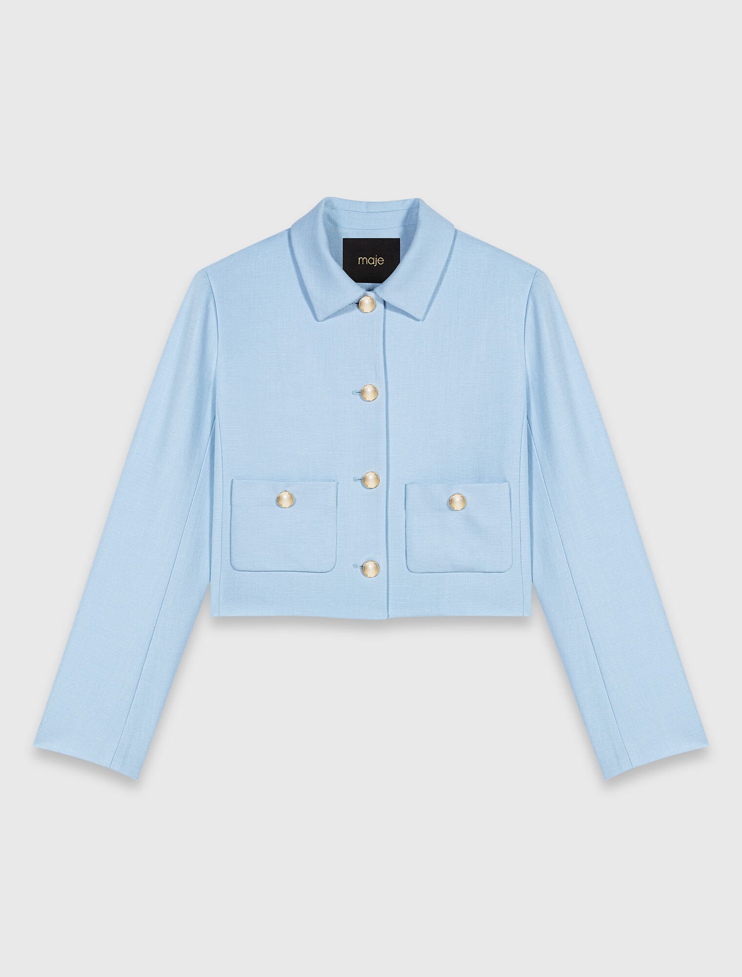 Veste courte &agrave; simple boutonnage