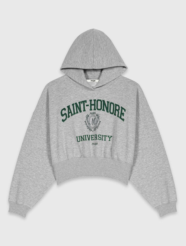 Sweatshirt &agrave; capuche