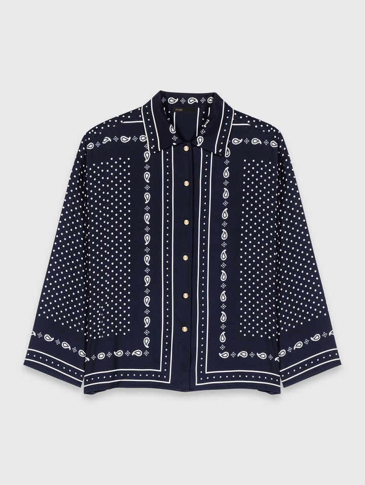 Chemise fluide imprim&eacute;e