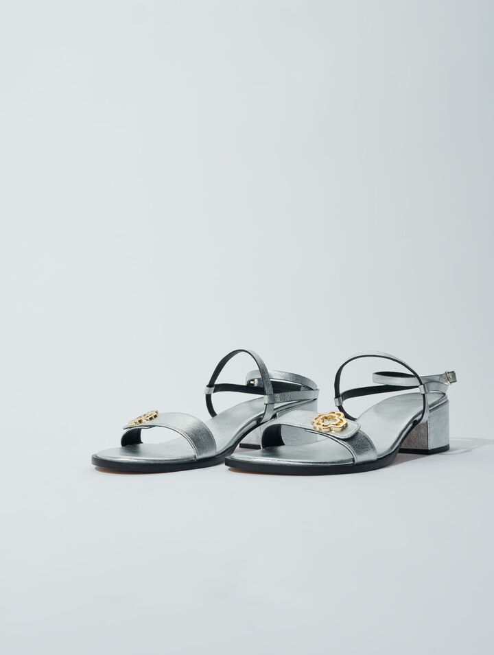 Sandales à brides en cuir