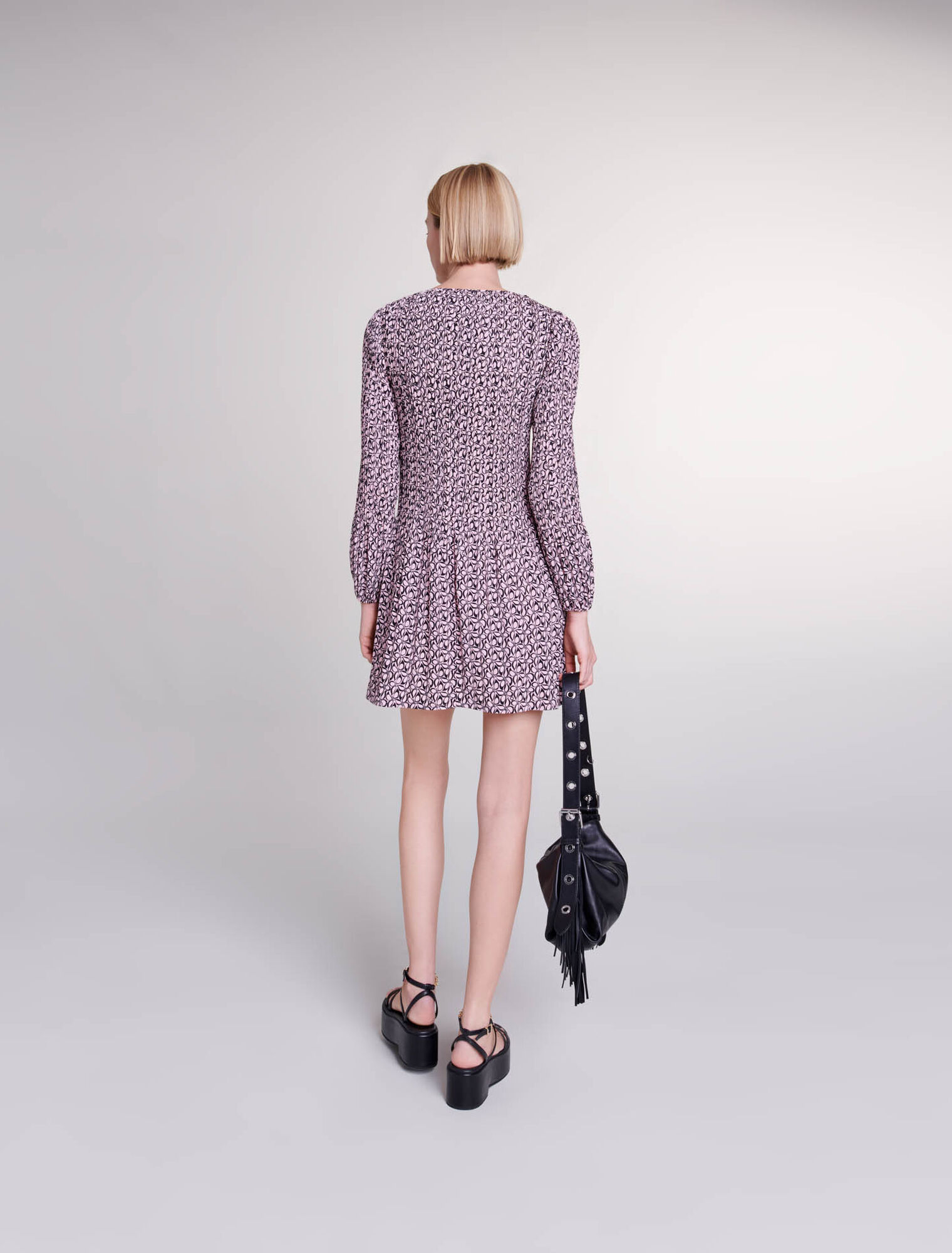 Robe courte à imprimé