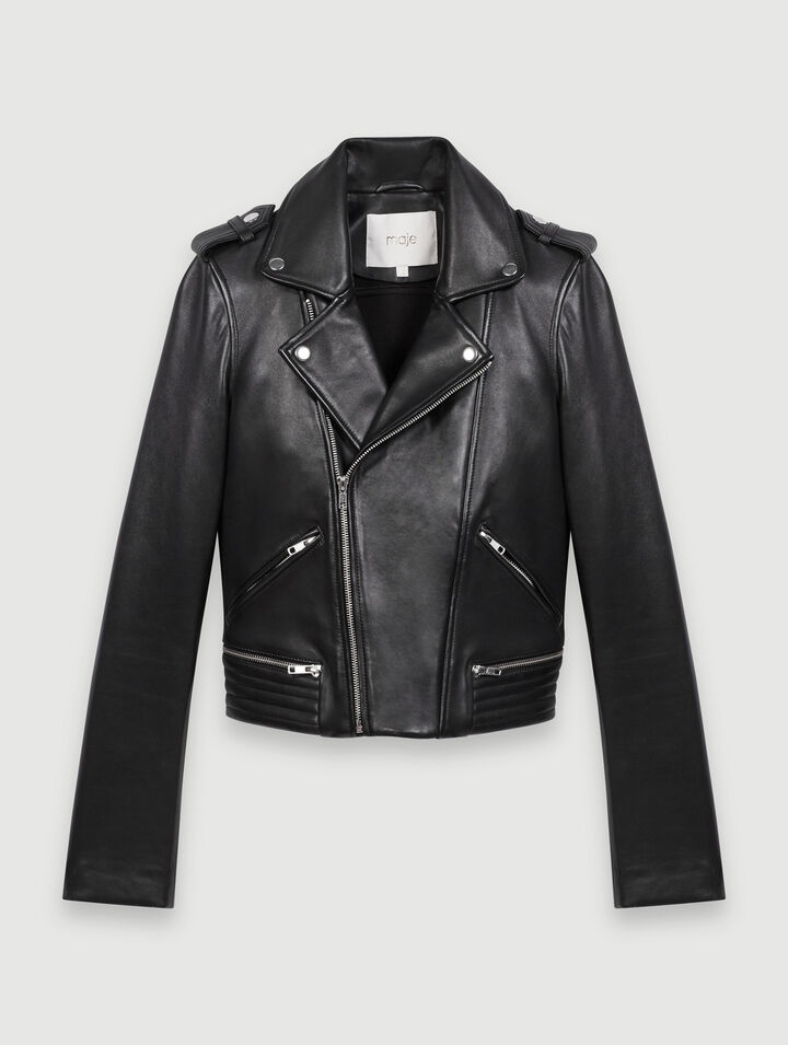 Blouson en cuir d'agneau