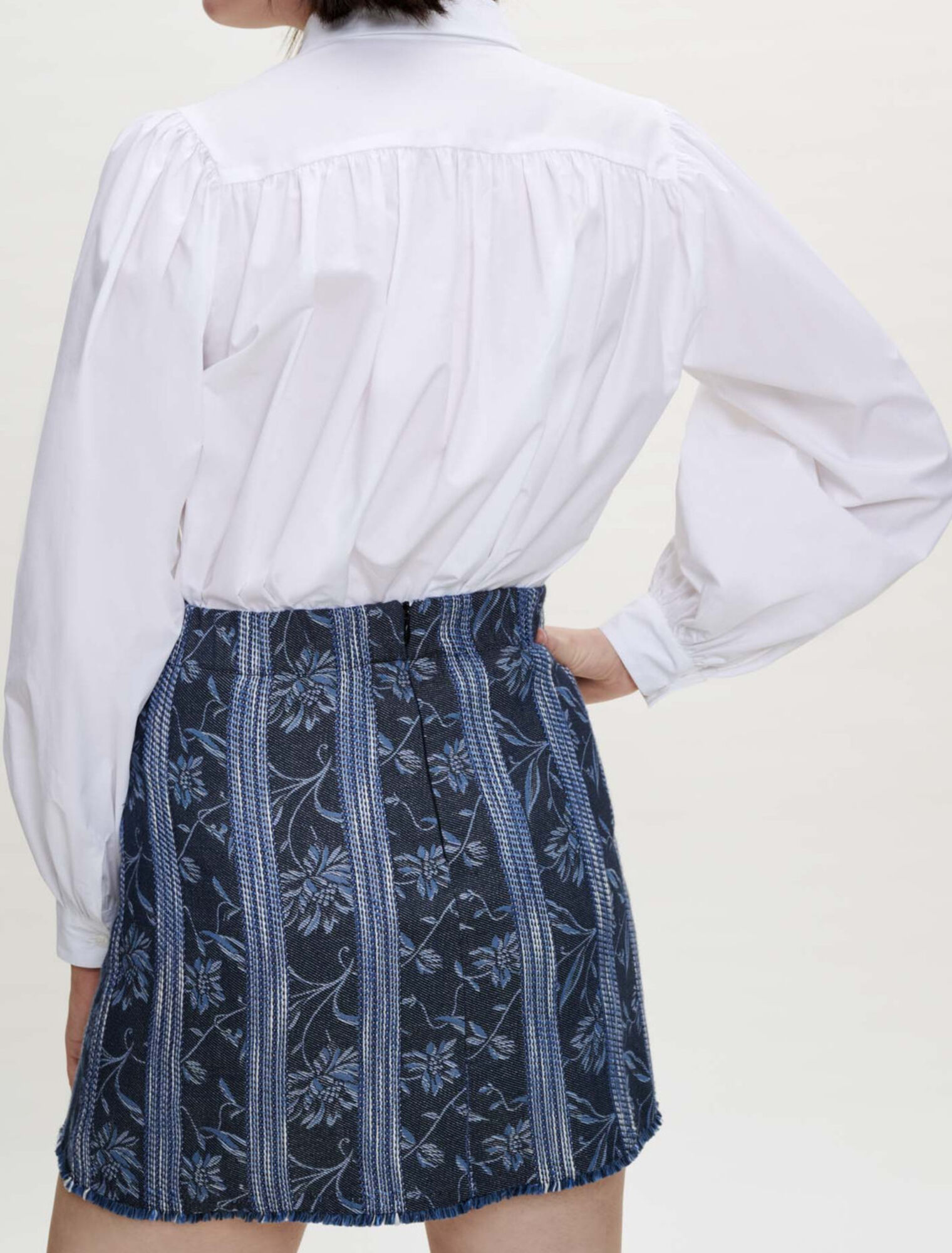 Short trompe l'œil en jacquard