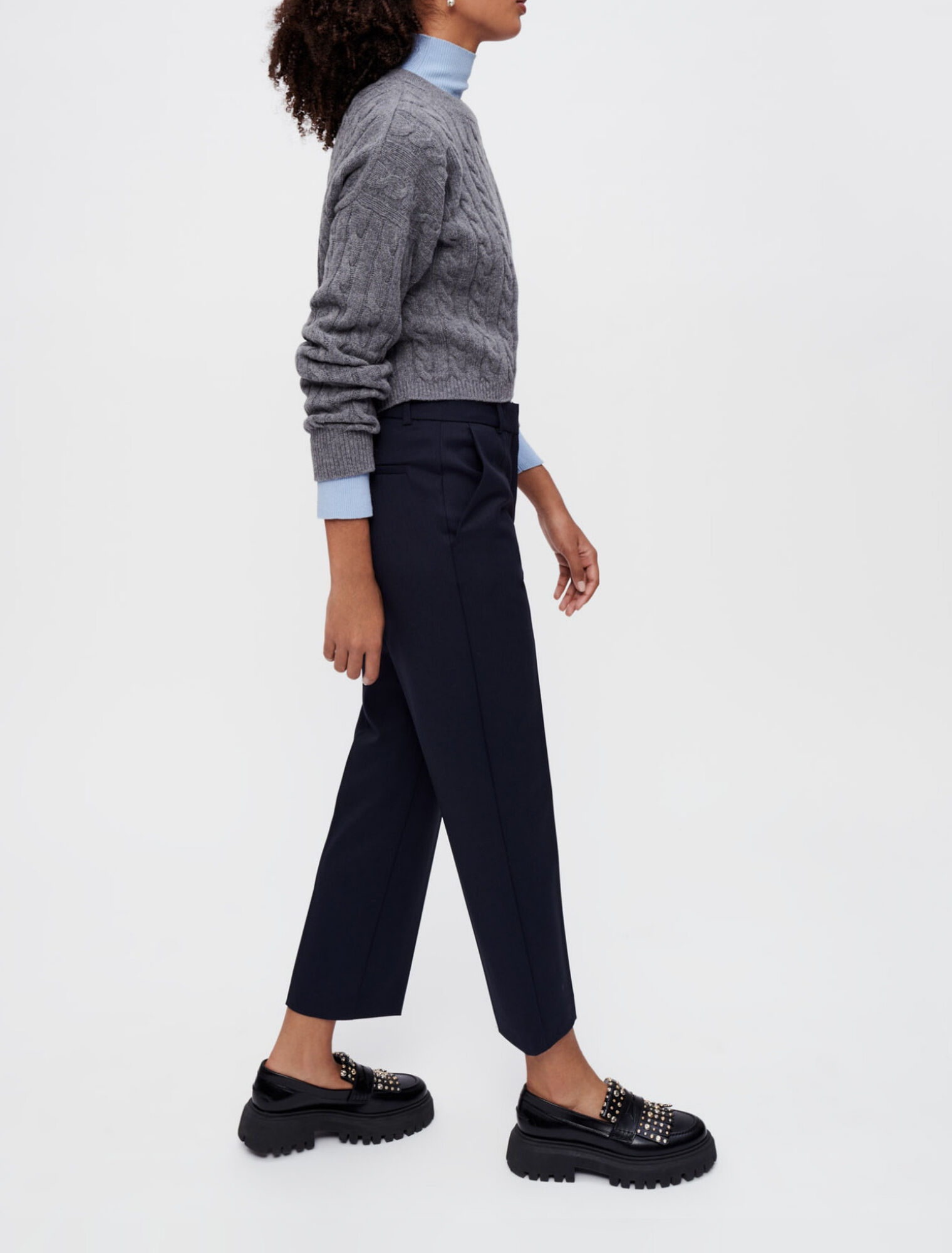 Pantalon de tailleur droit