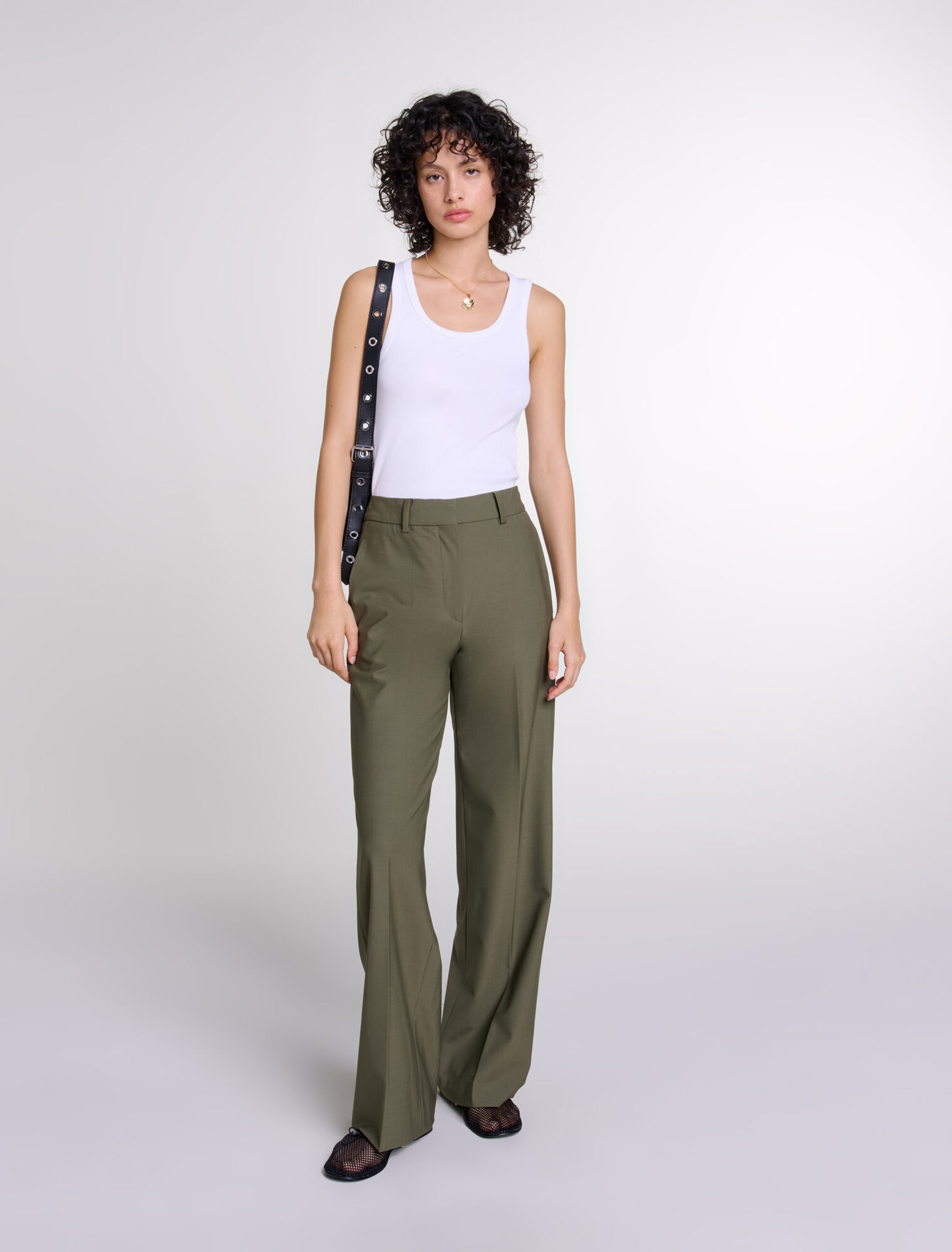 Pantalon de tailleur droit