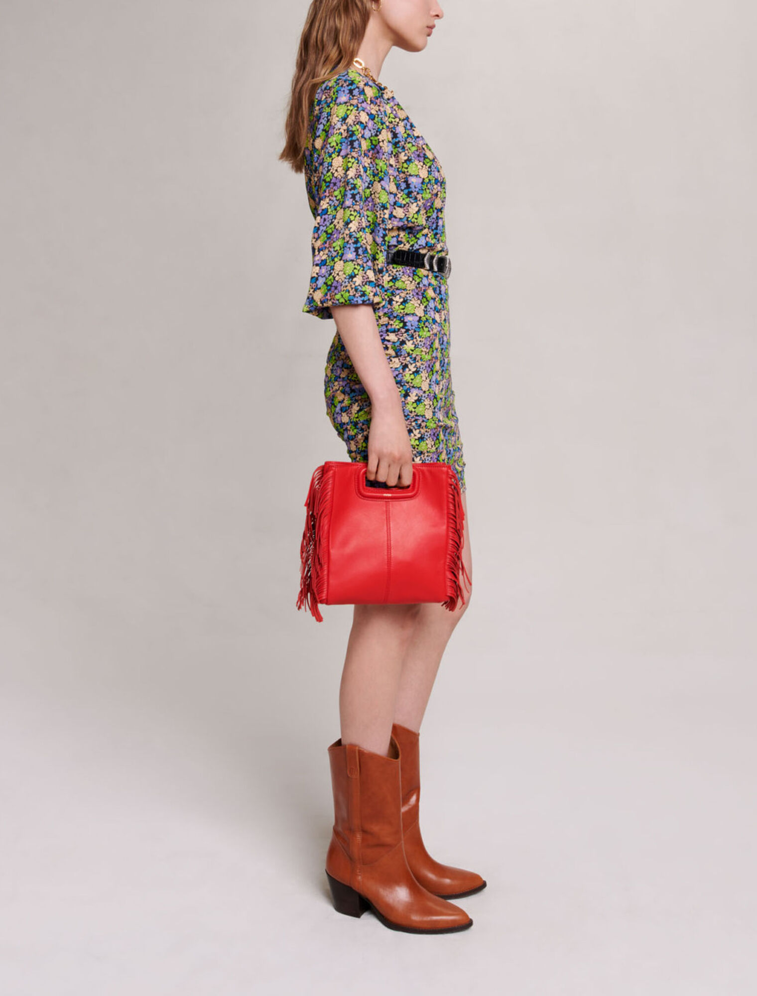 Robe courte à imprimé fleuri