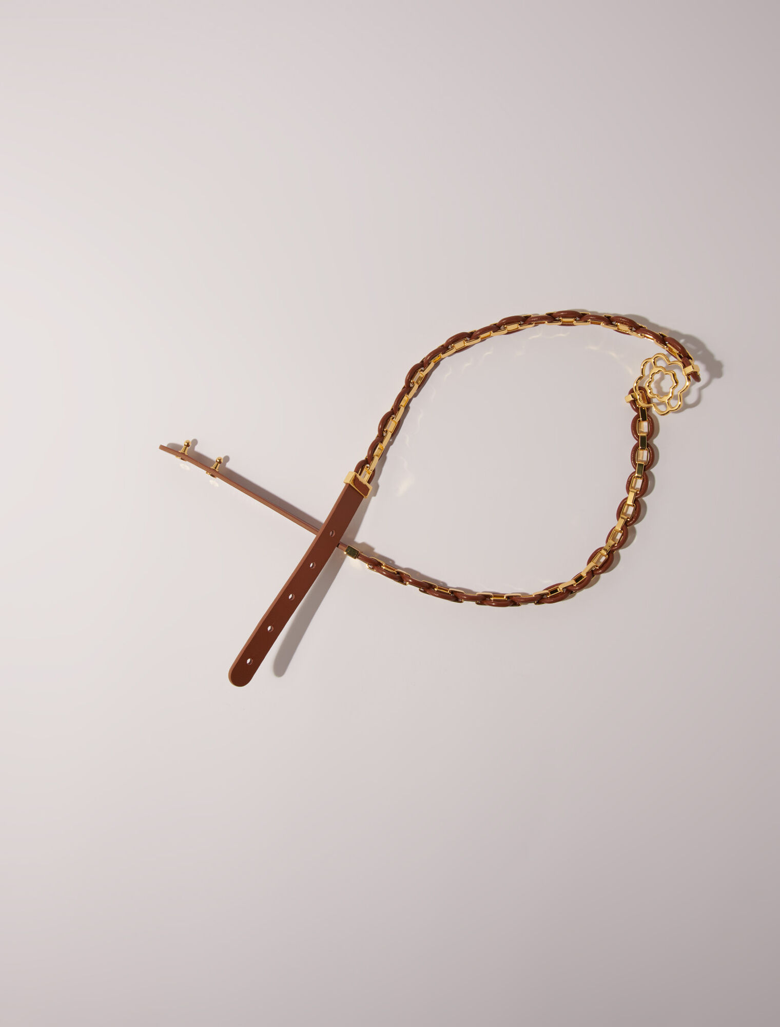 Ceinture en cuir et maillons