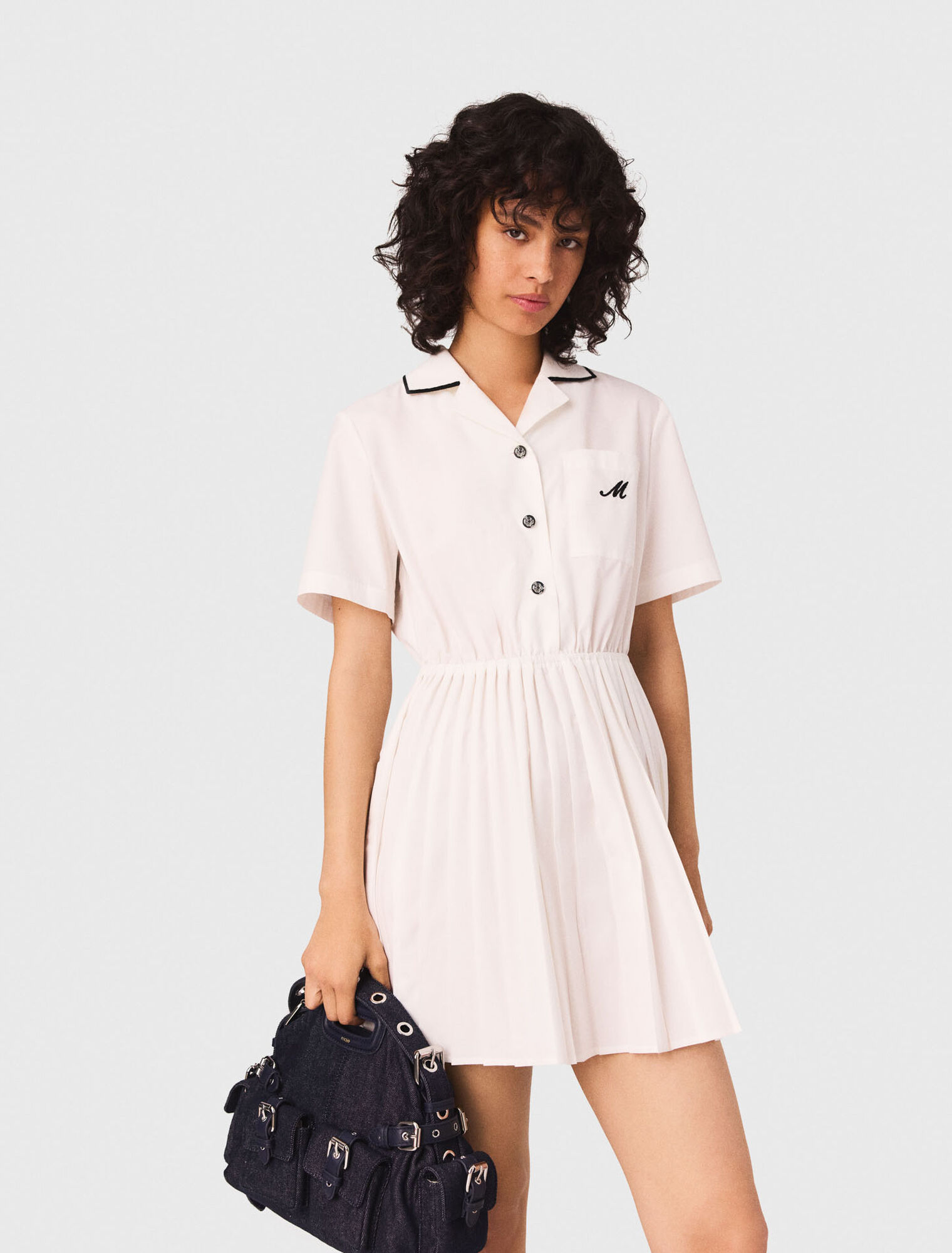 Robe chemise manches courtes