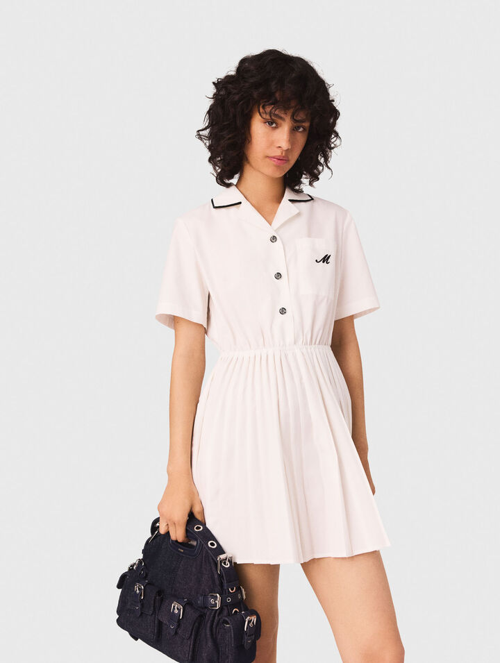 Robe chemise manches courtes