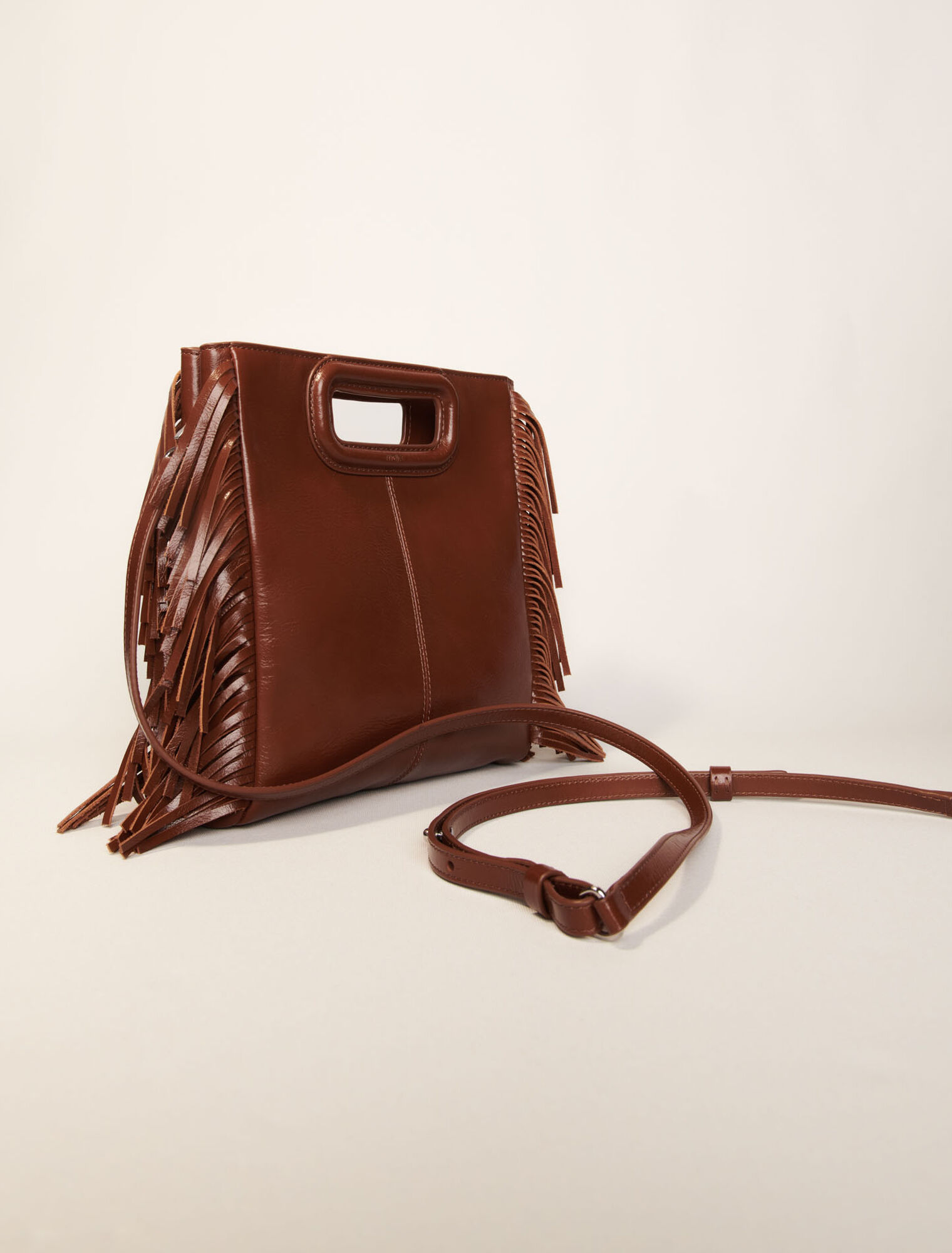 Sac M en cuir craquelé