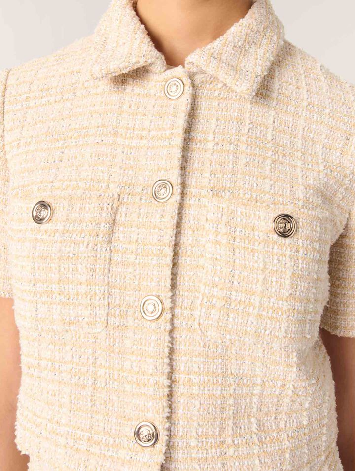 Veste courte en tweed
