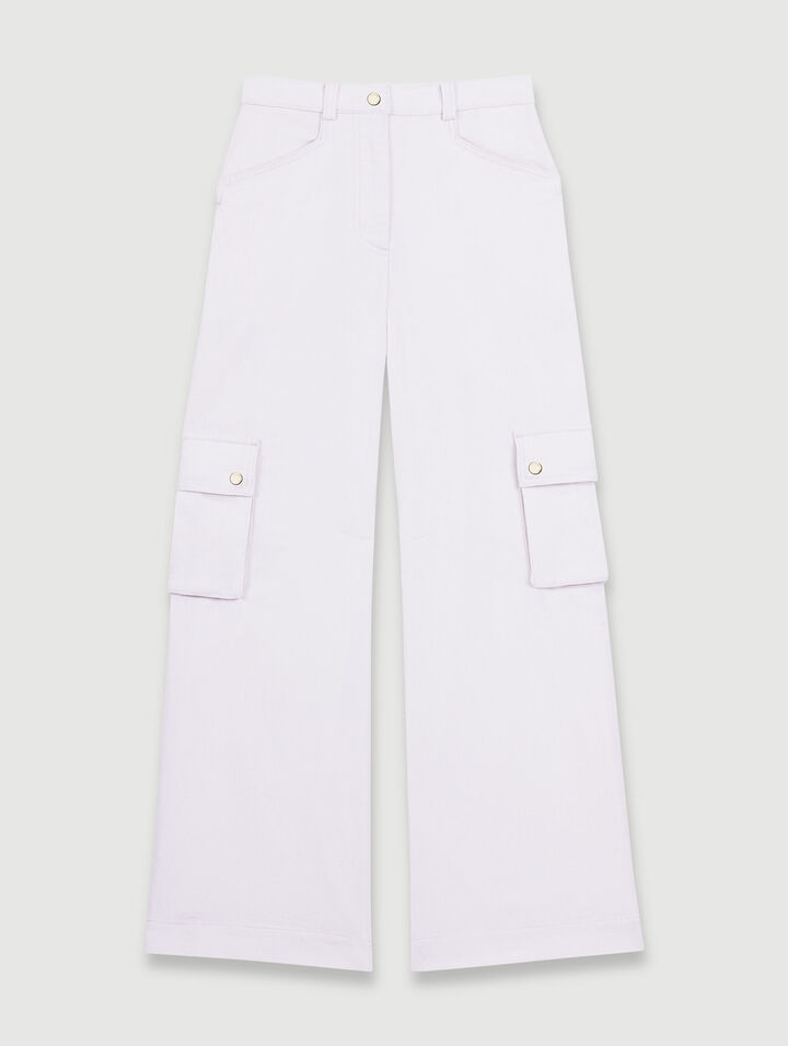 Pantalon cargo en velours