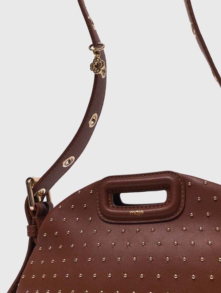 Sac Miss M mini en cuir et studs