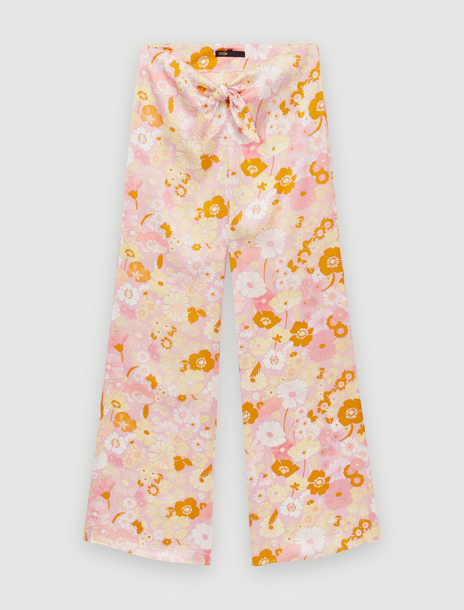 Pantalon fluide imprimé Flower Power
