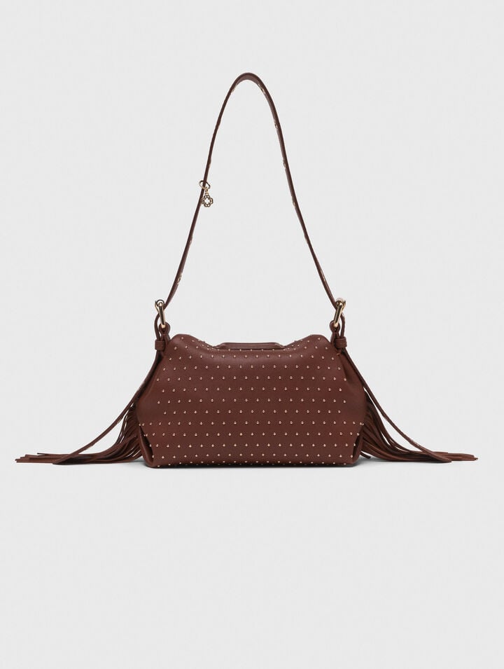 Sac Miss M mini en cuir et studs