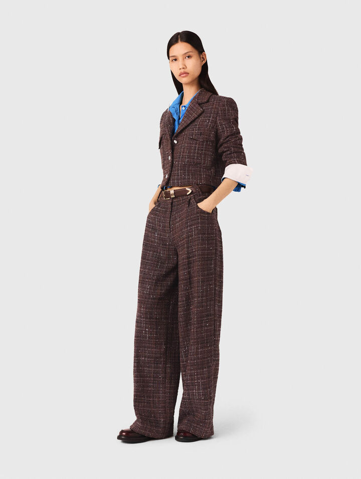 Pantalon en tweed