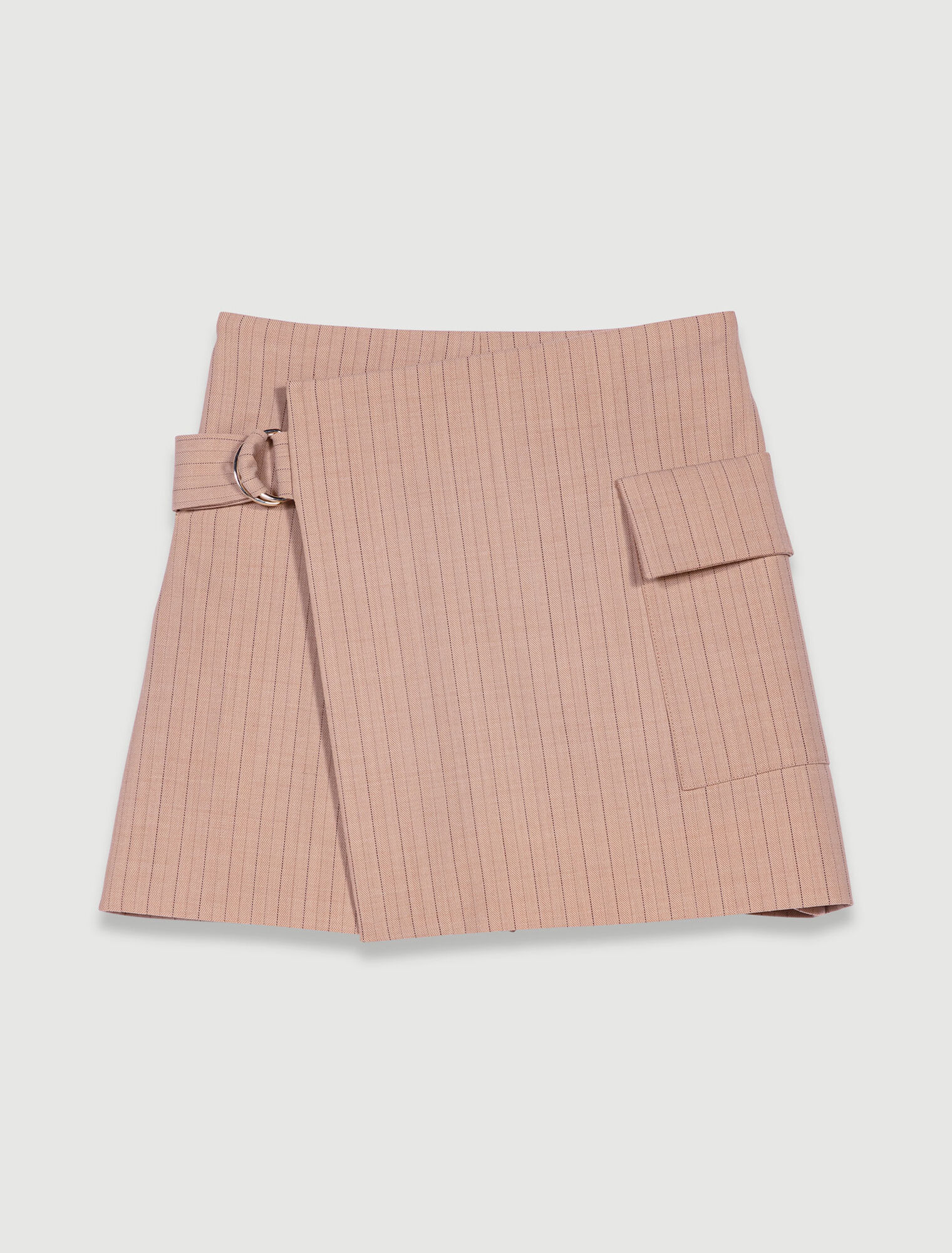 Short trompe l'œil à rayures