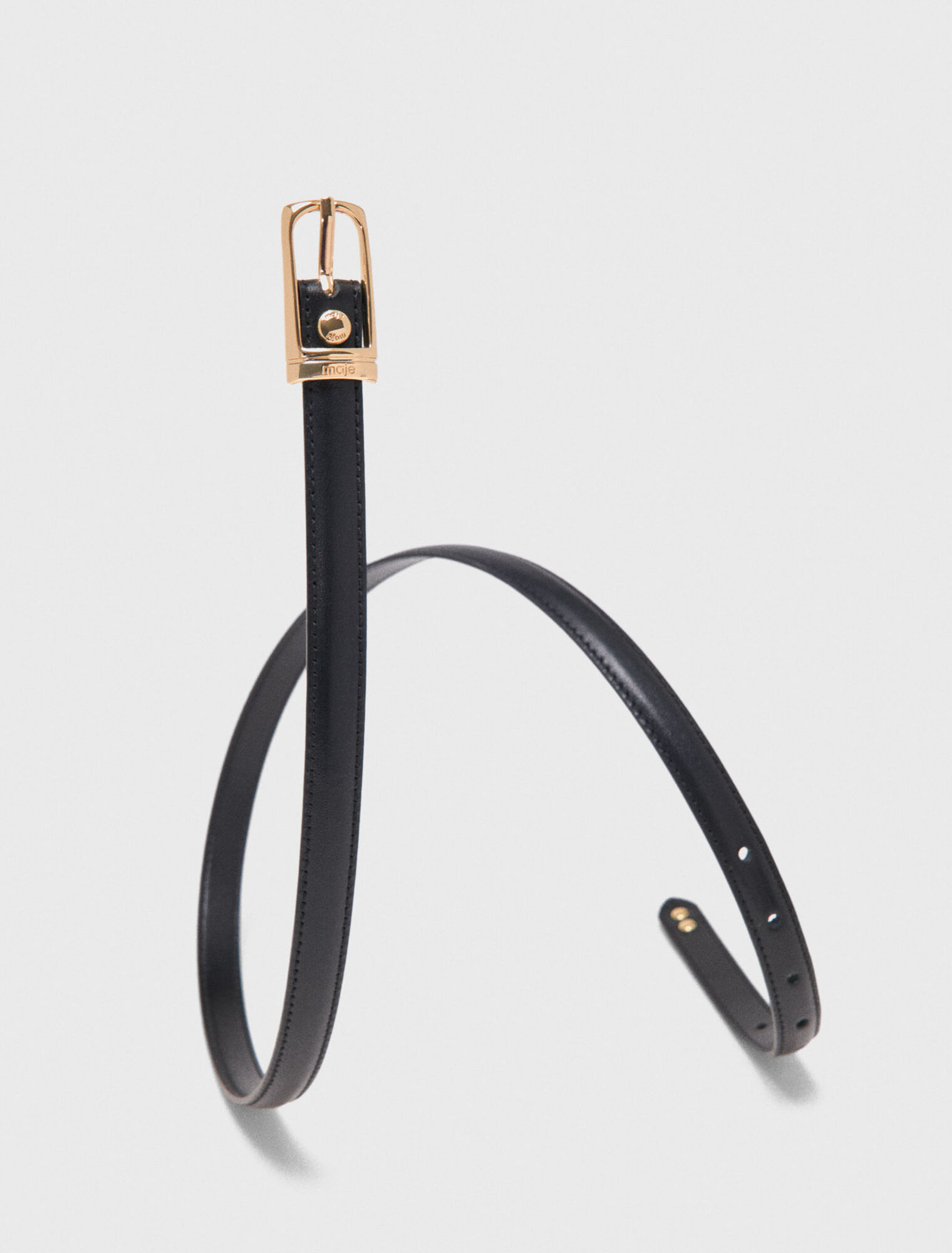 Ceinture fine en cuir