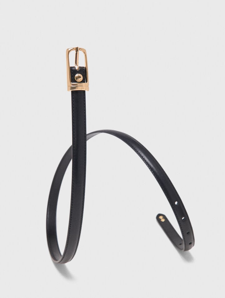 Ceinture fine en cuir