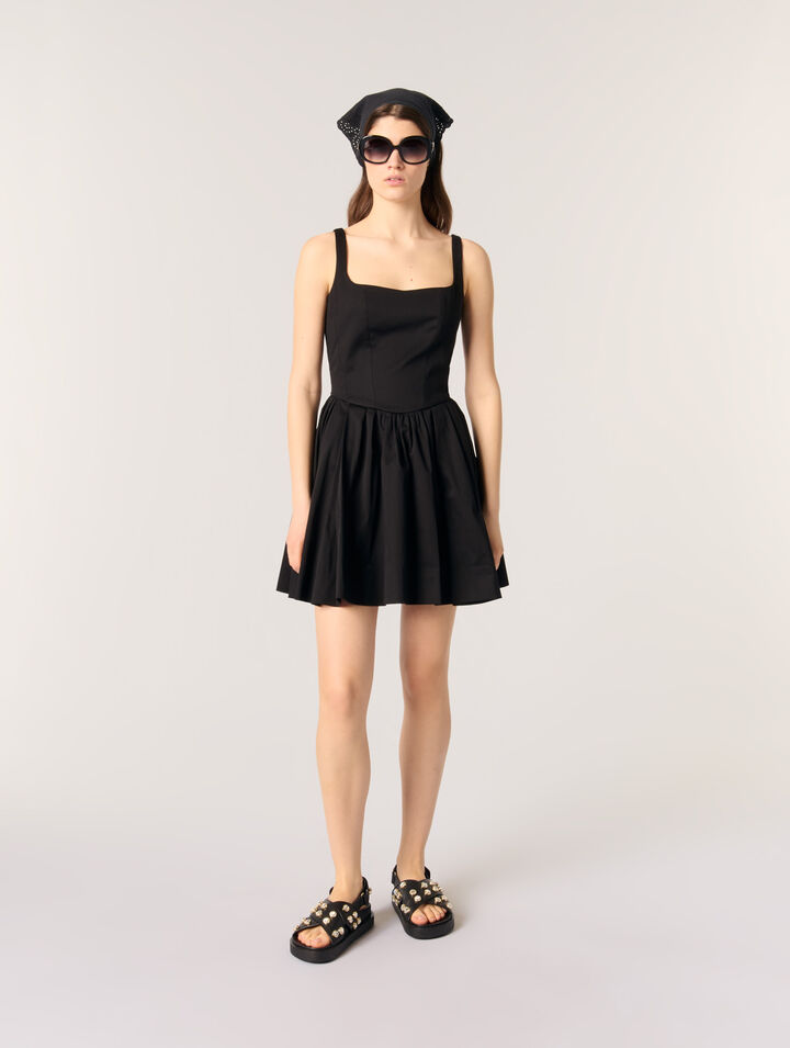 Robe courte en coton