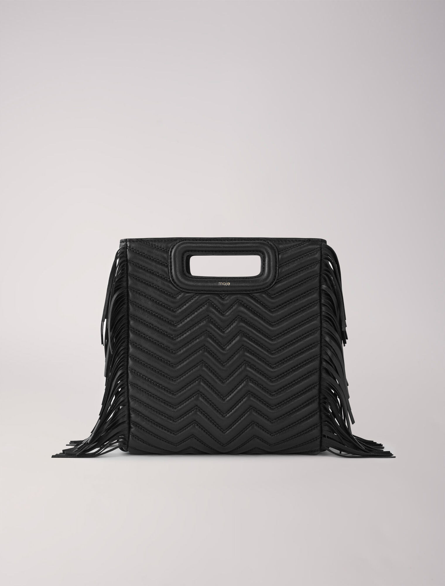 Sac M en cuir à franges
