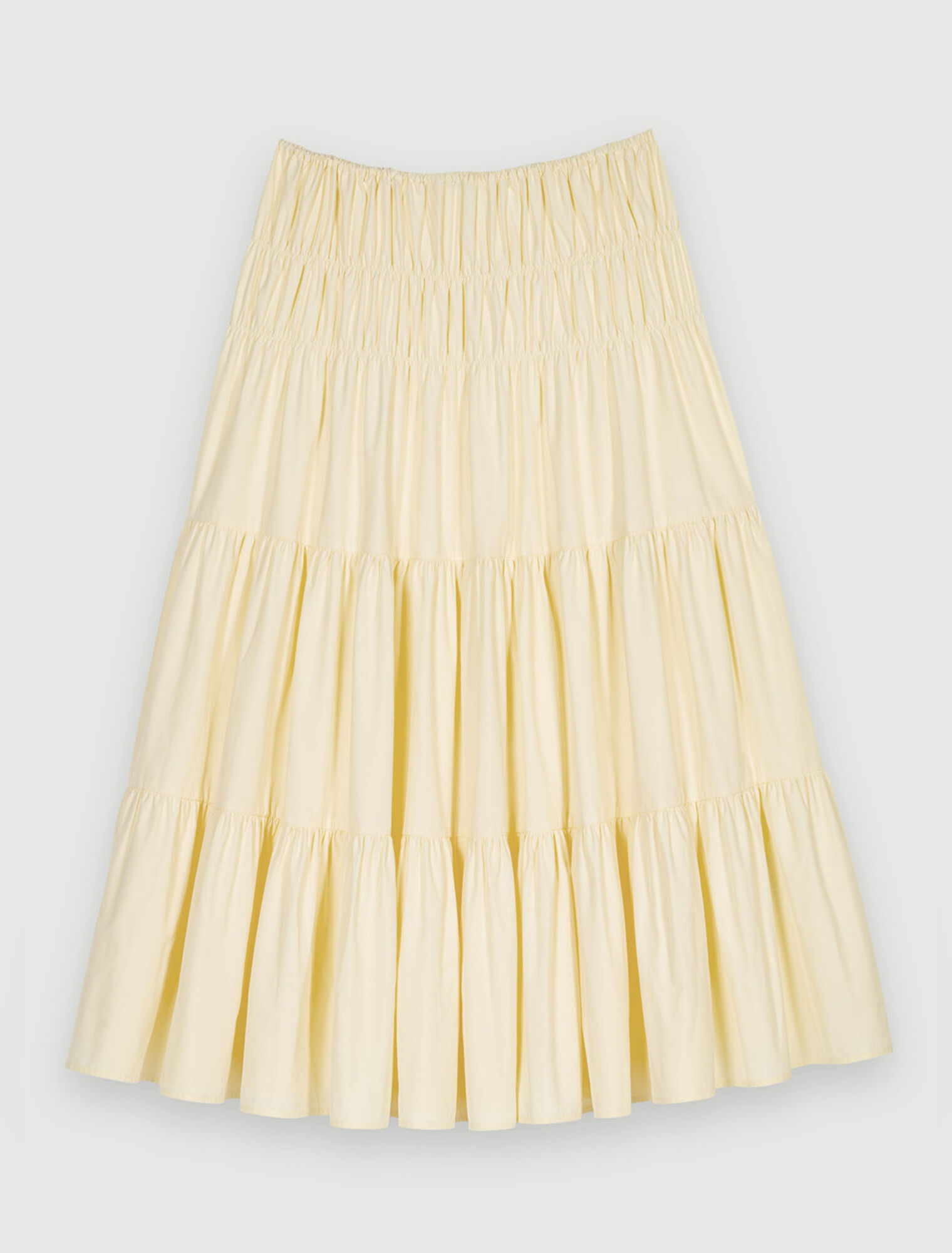 Jupe longue à fronces