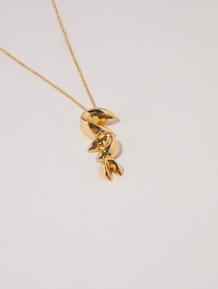 Collier long fortune cookie