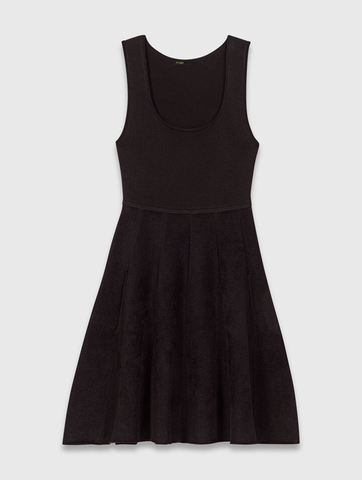 Robe 2en1 effet velours