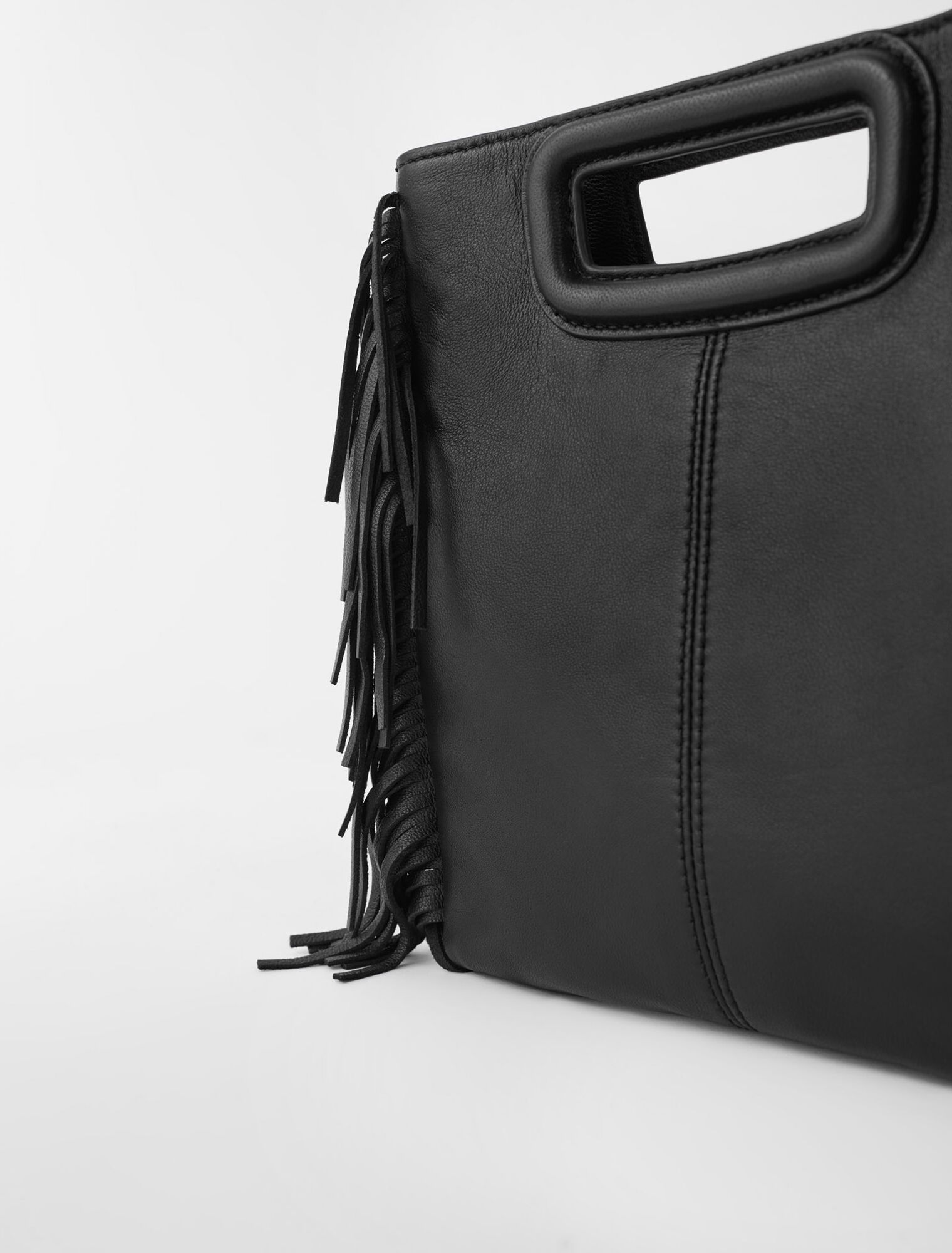 Sac M en cuir à franges