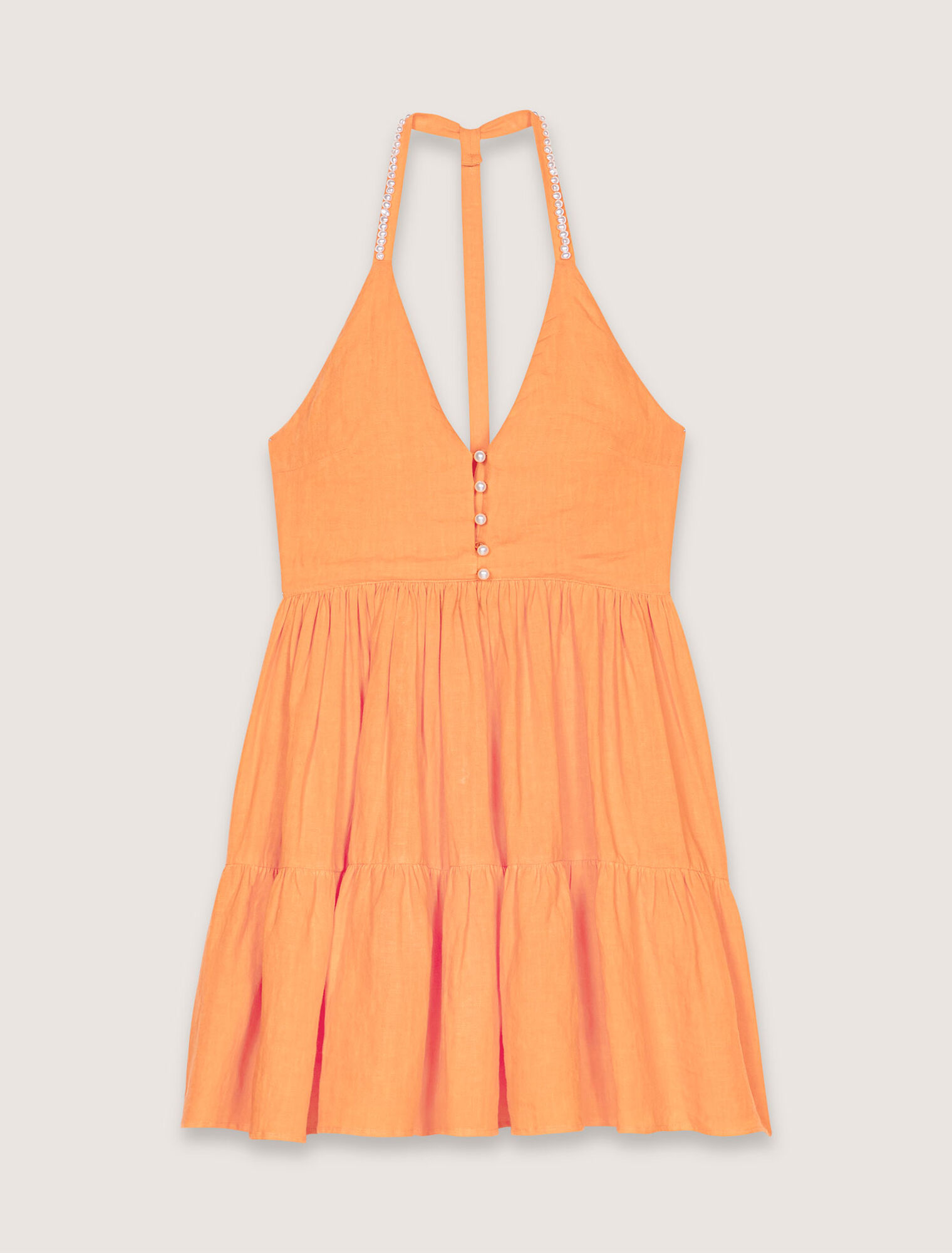 Robe courte en lin