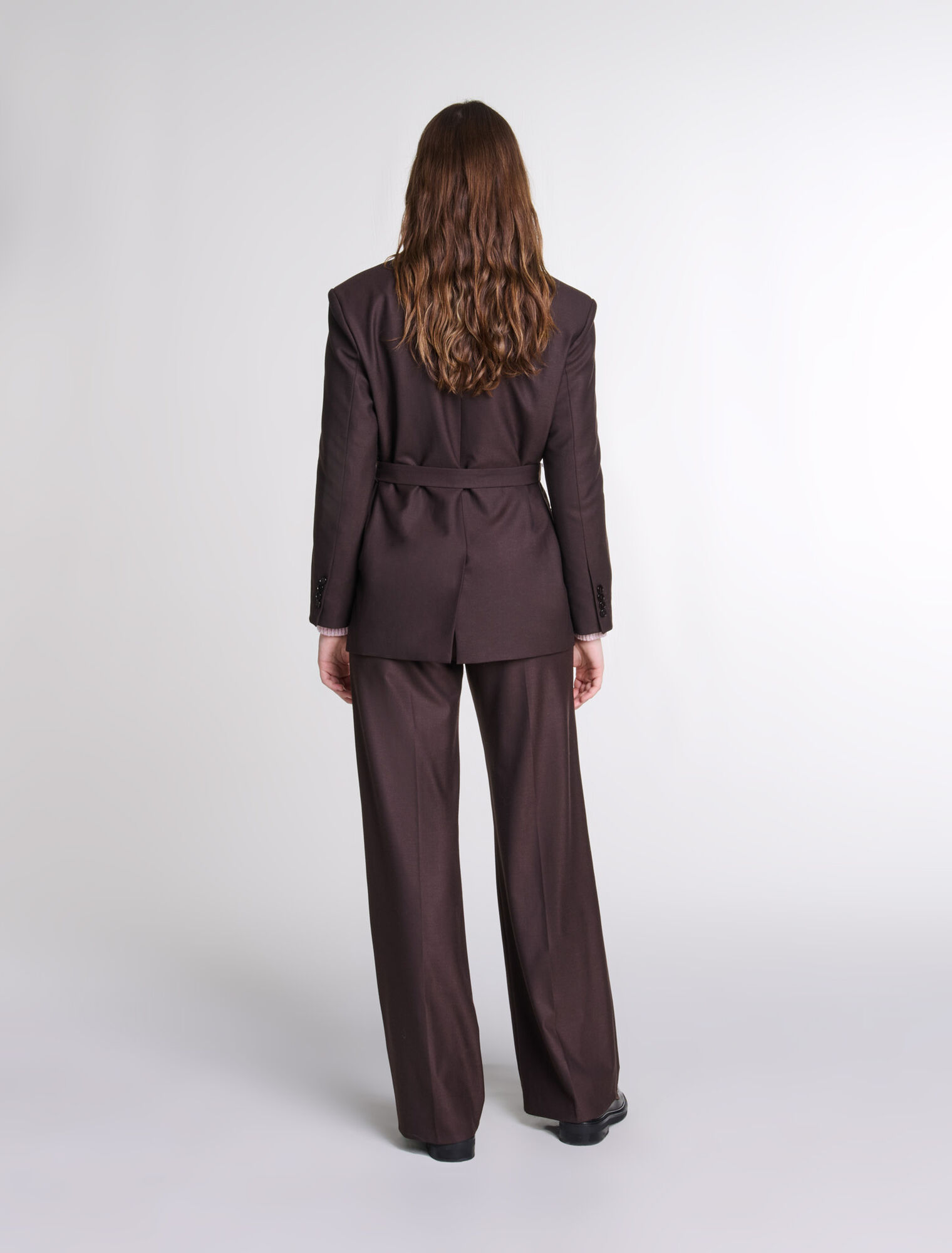Veste de tailleur à ceinture