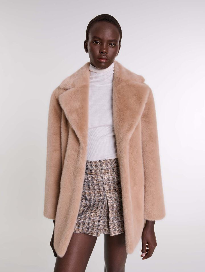 Manteau en fausse fourrure