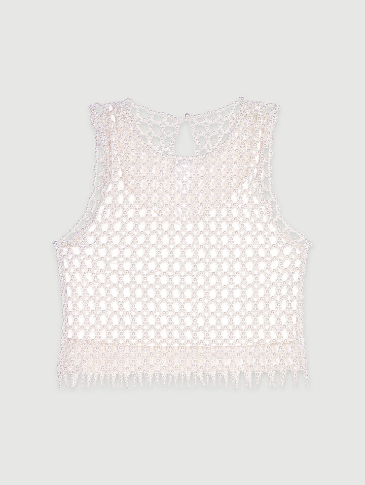 Top en perles
